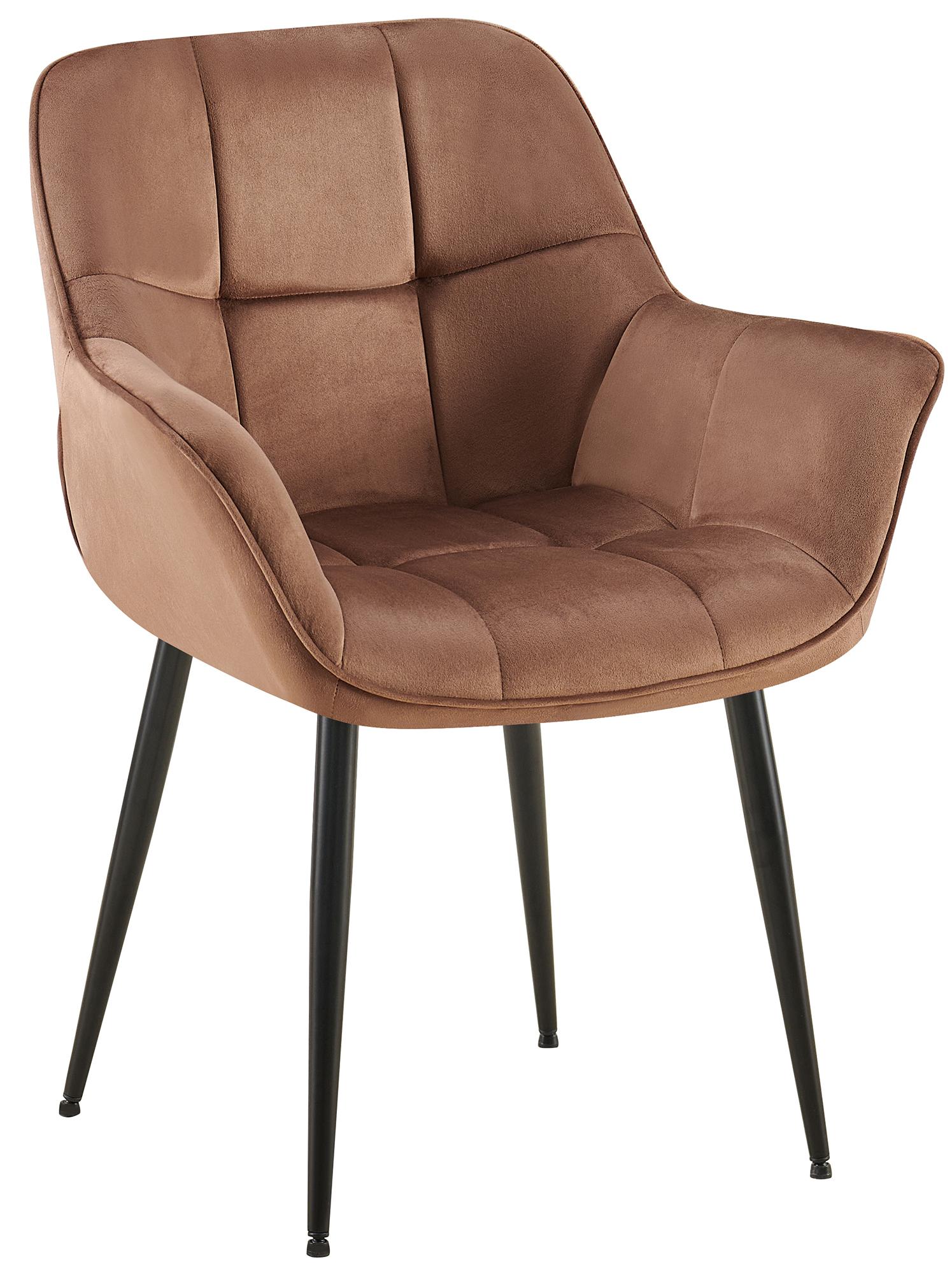 Chaise de salle à manger Roseville velours