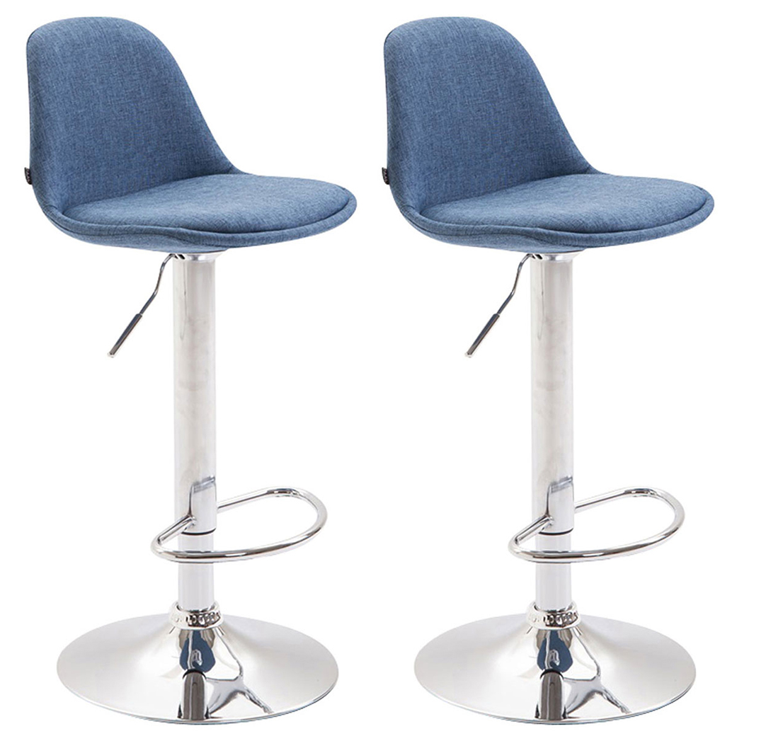 Lot 2 tabouret de bar Kiel tissu