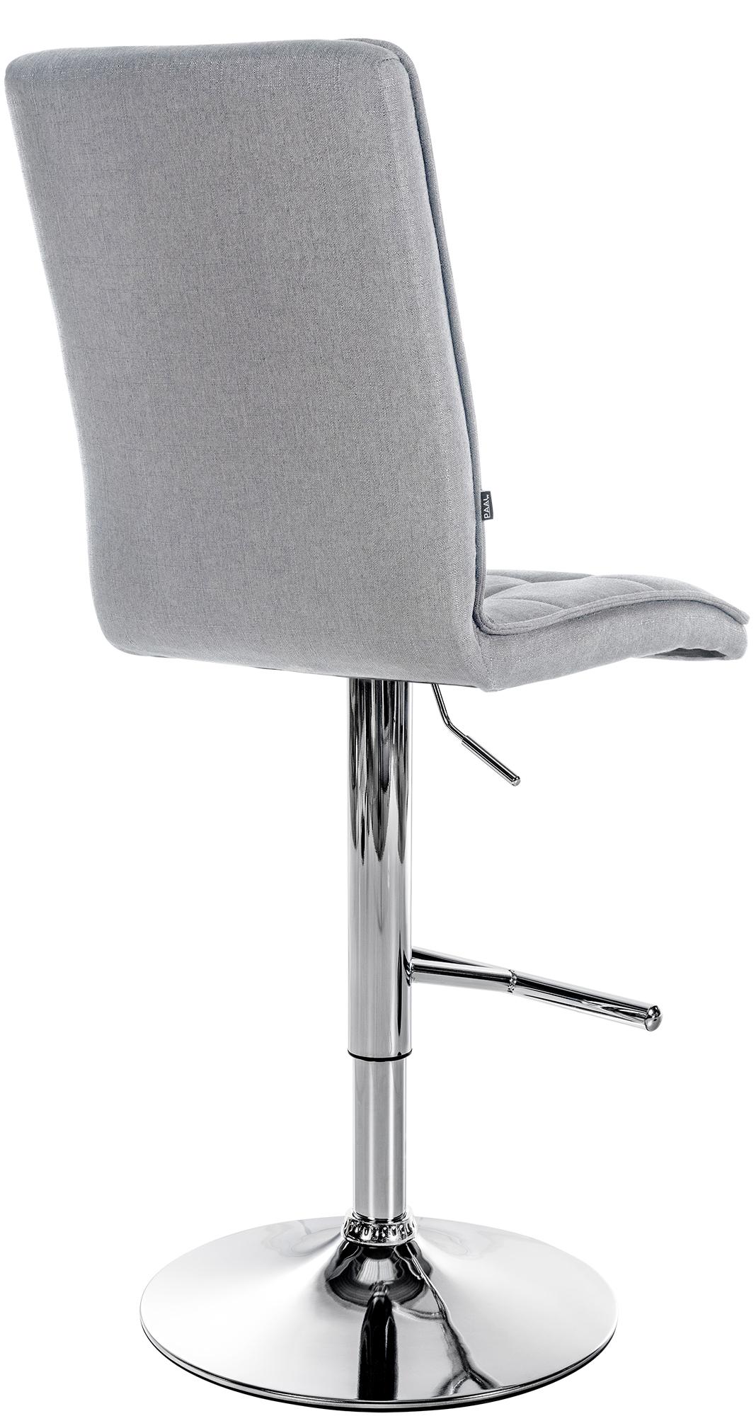 Tabouret de bar Peking en tissu réglable et pivotant