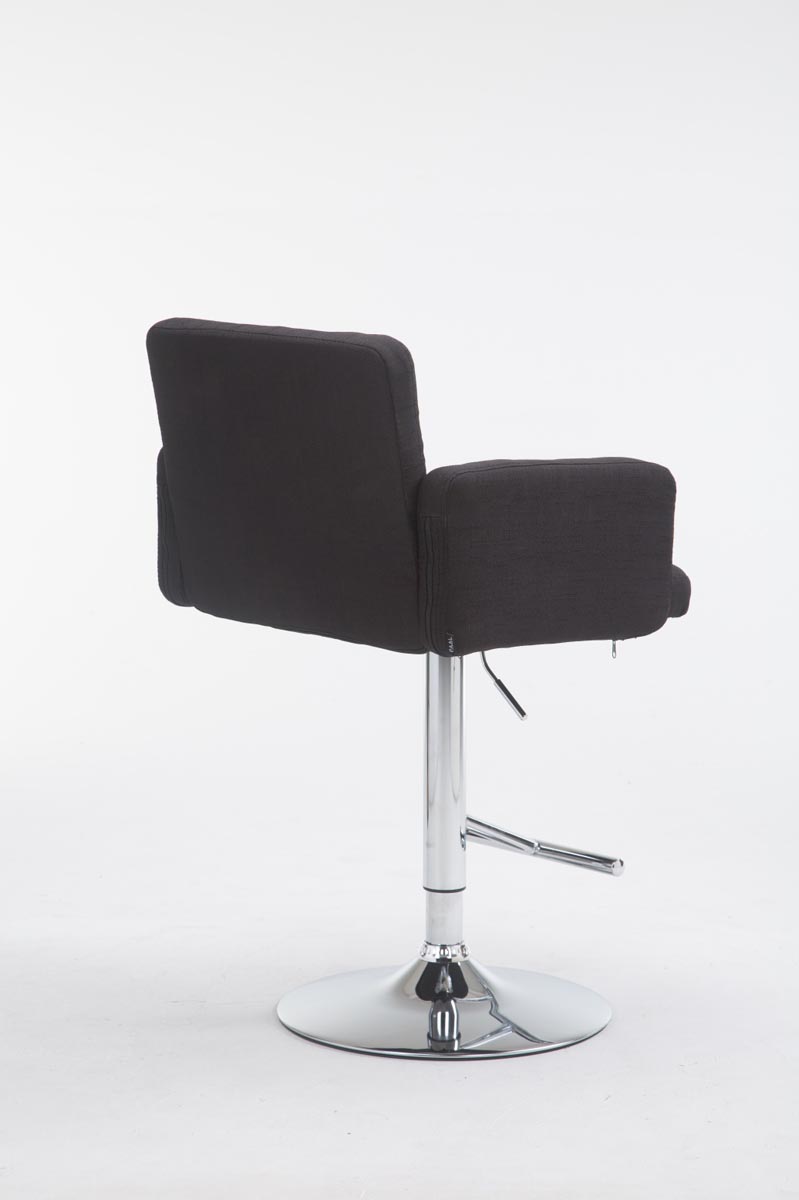 Tabouret de bar Los Angeles tissu avec pied en métal