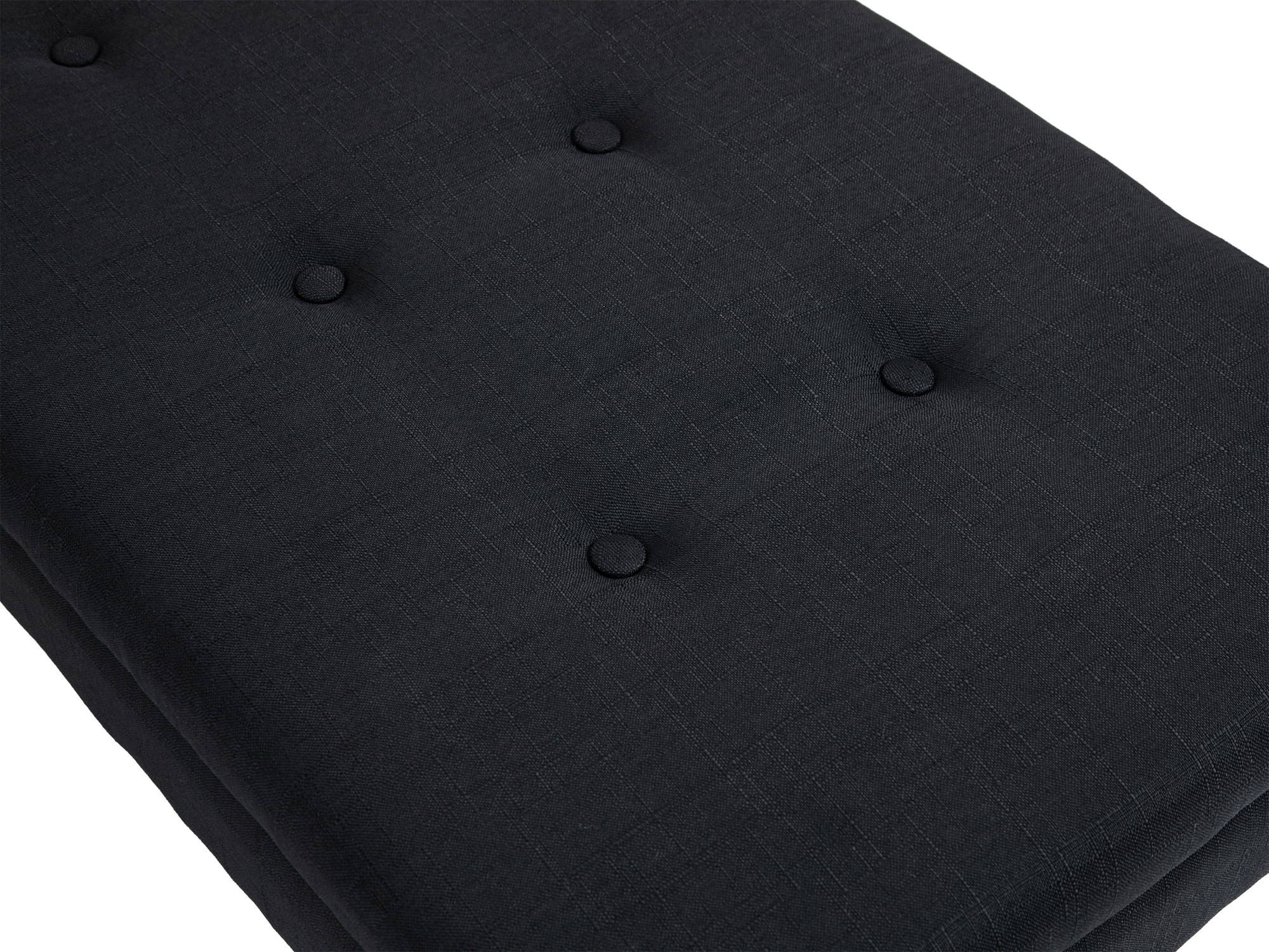 Banquette Namaro en Tissu avec espace de rangement Pieds Bois de caoutchouc
