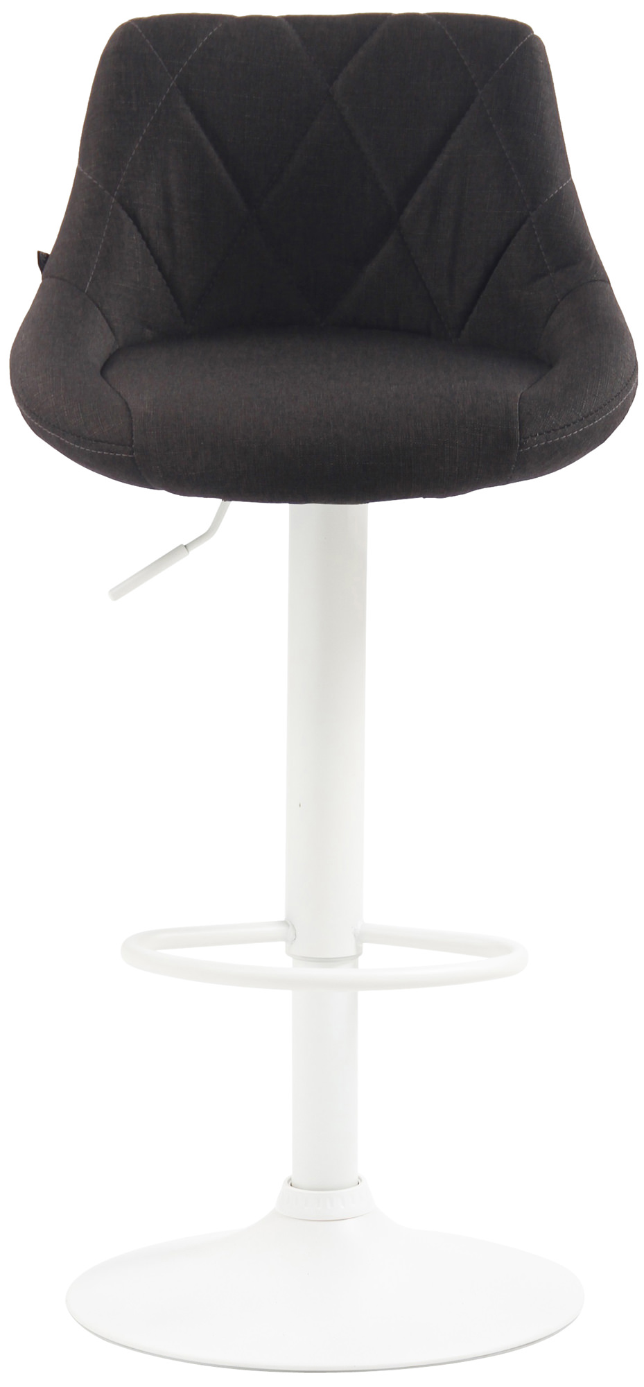 Tabouret de bar Lazio en Tissu Hauteur réglable siège pivotant