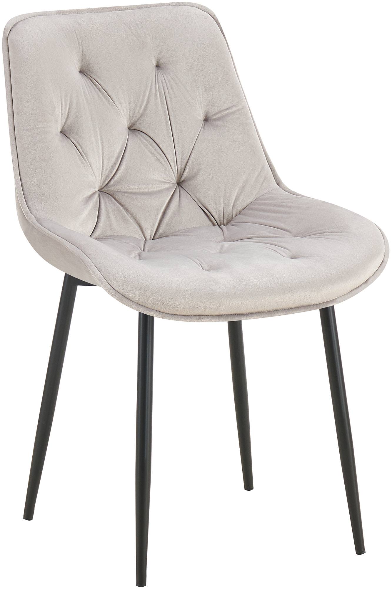 Chaise de salle à manger Wallace velours