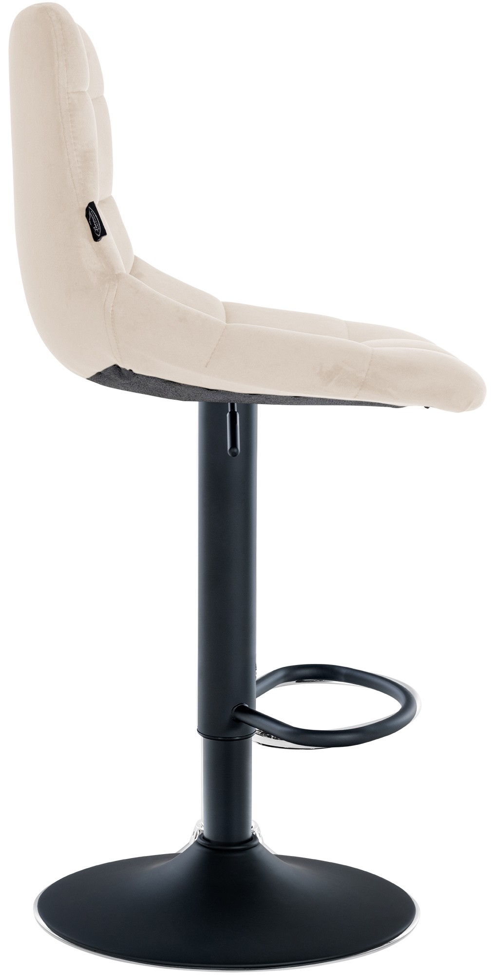 Lot de 2 tabourets de bar Jerry velours