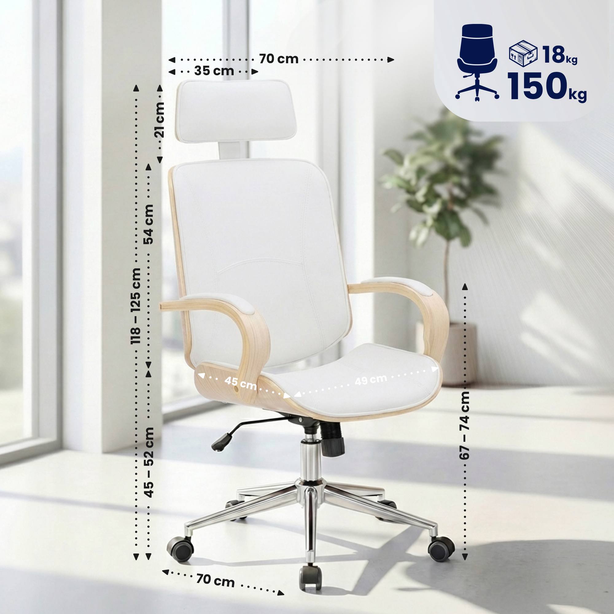 Chaise de bureau Dayton