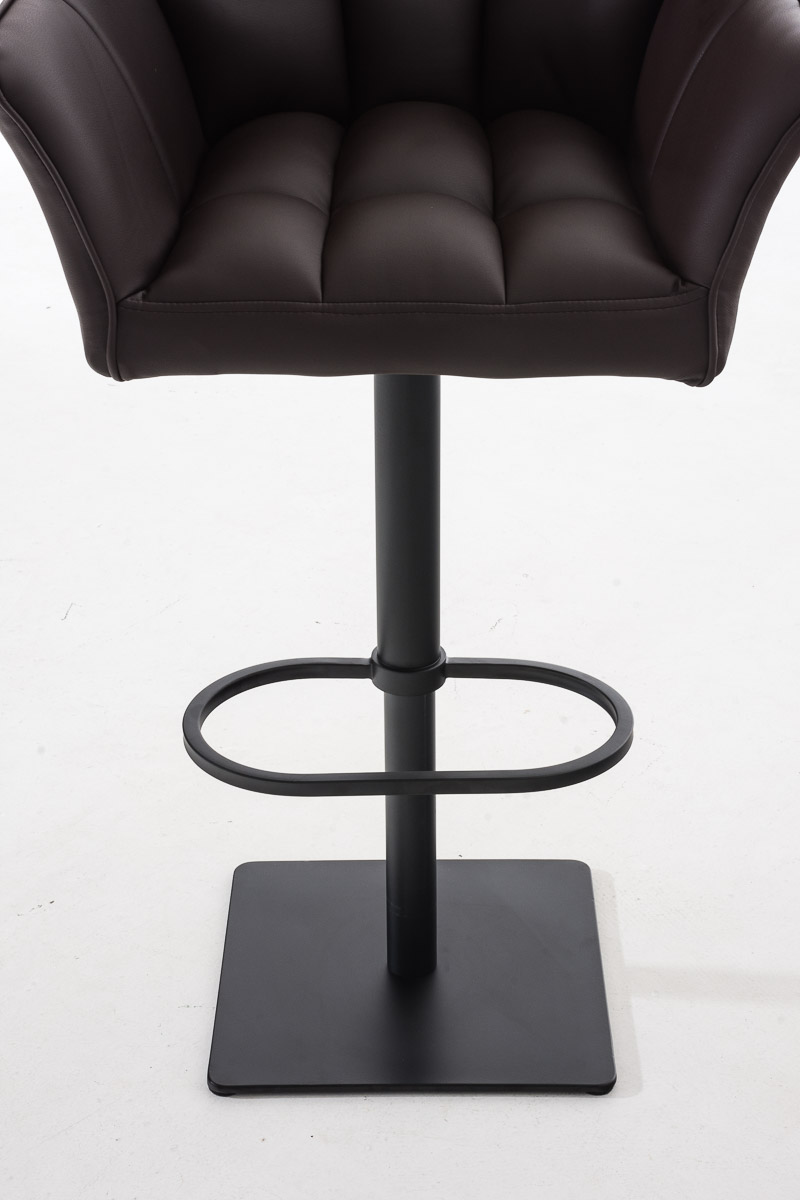 Lot de 2 tabourets de bar Damaso en similicuir
