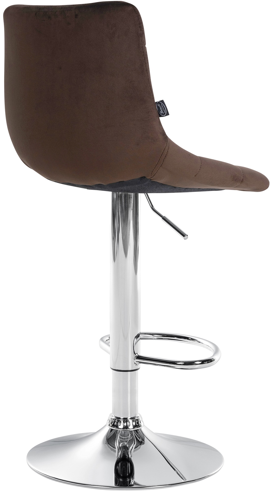Tabouret de bar Jerry velours