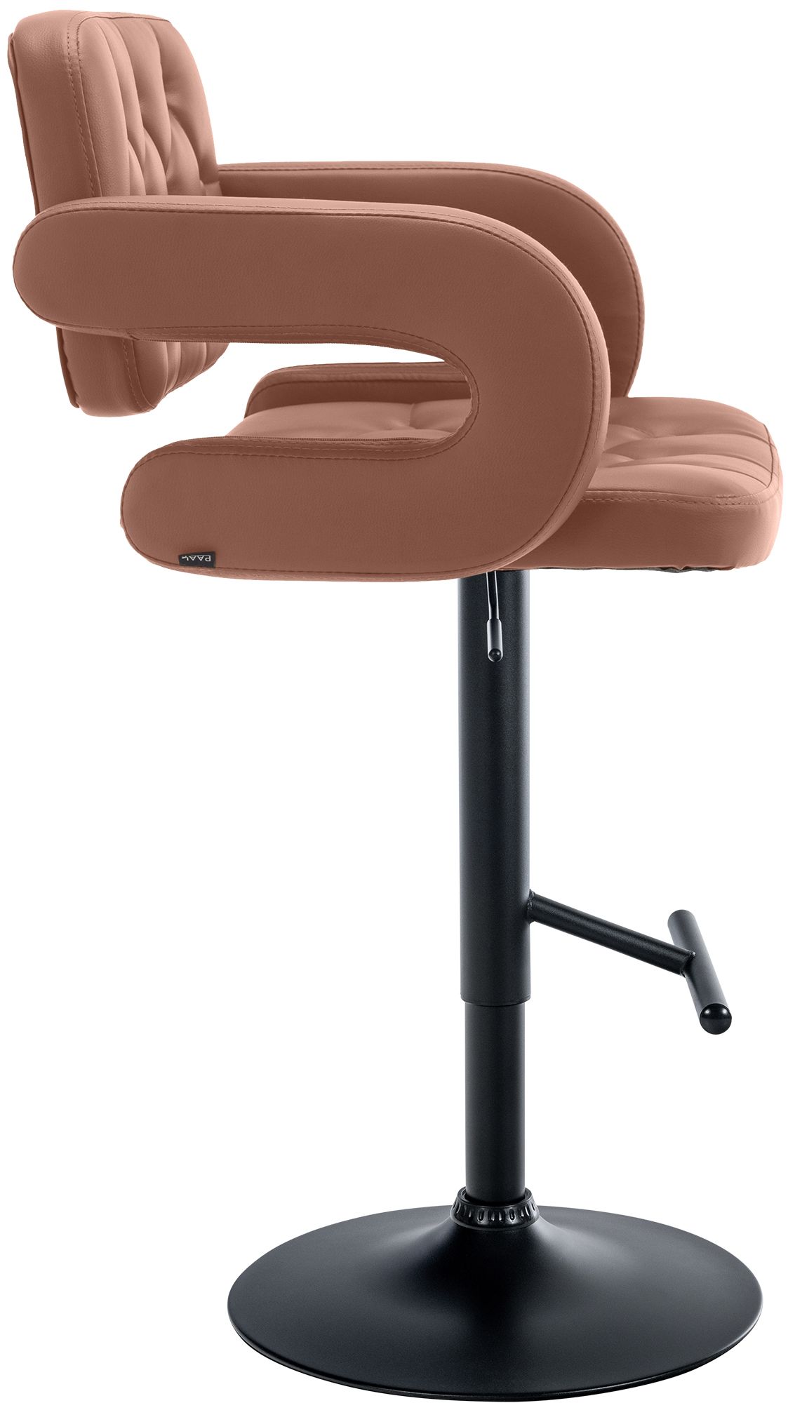 Tabouret de bar Dublin similicuir avec pied en métal
