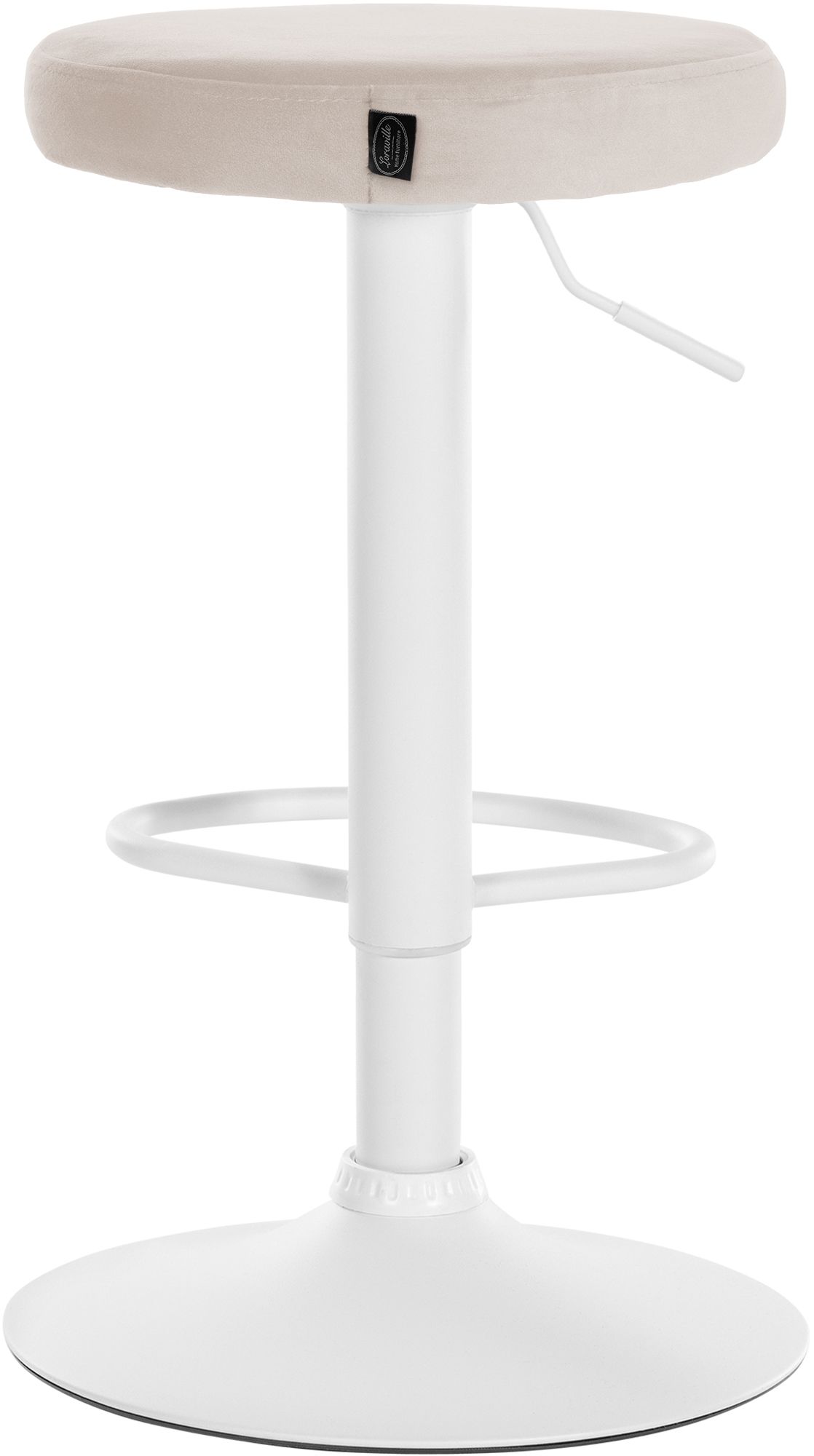 Lot de 2 tabourets de bar Ponte velours