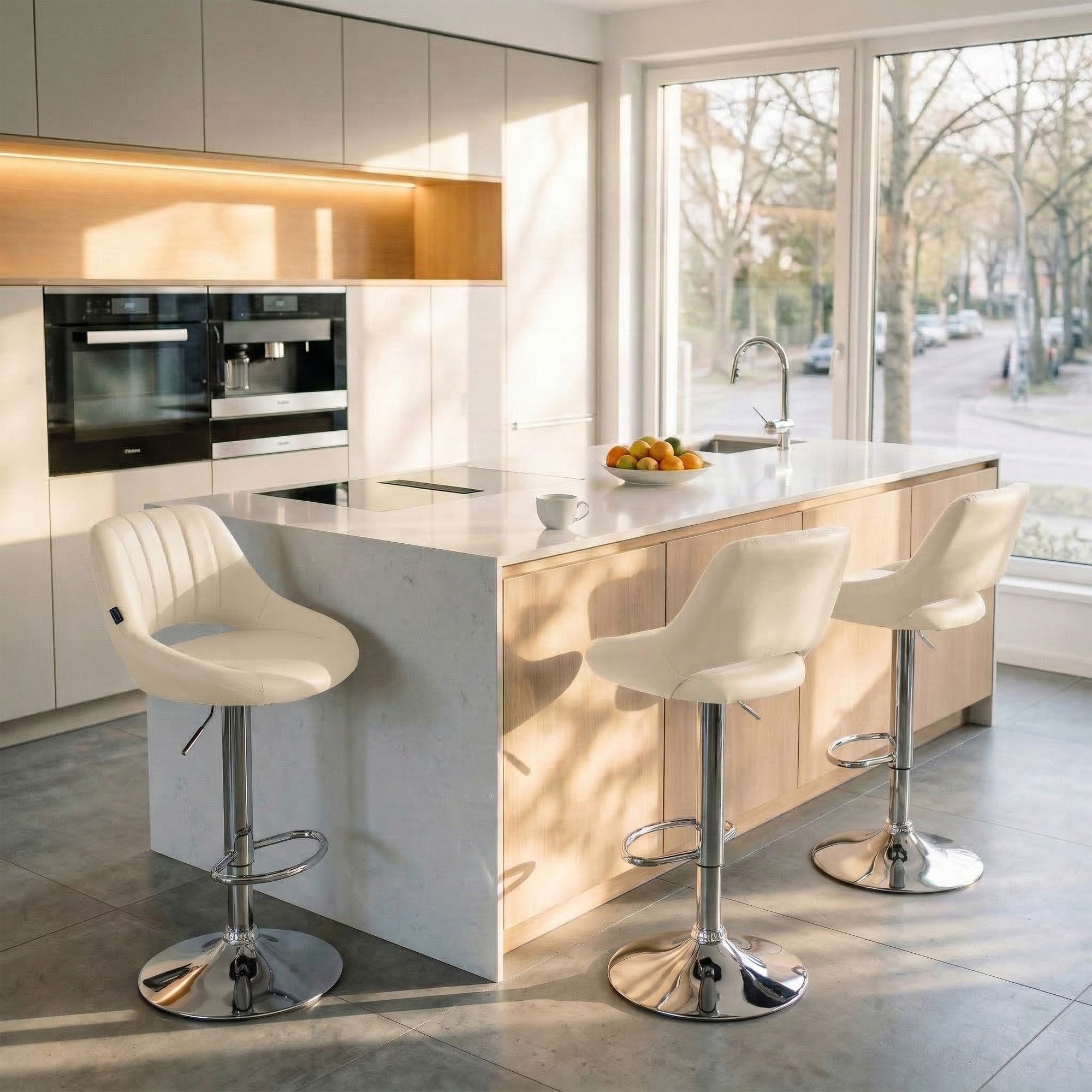 Tabouret de bar Milet en similicuir