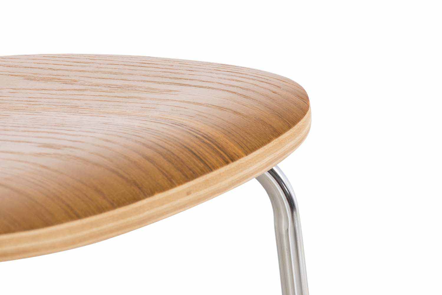 Lot de 2 chaises visiteur Aaron Chêne