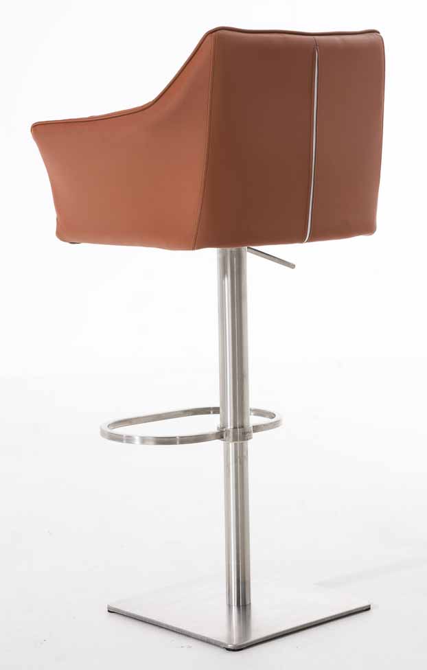 Lot de 2 tabourets de bar Damaso en similicuir