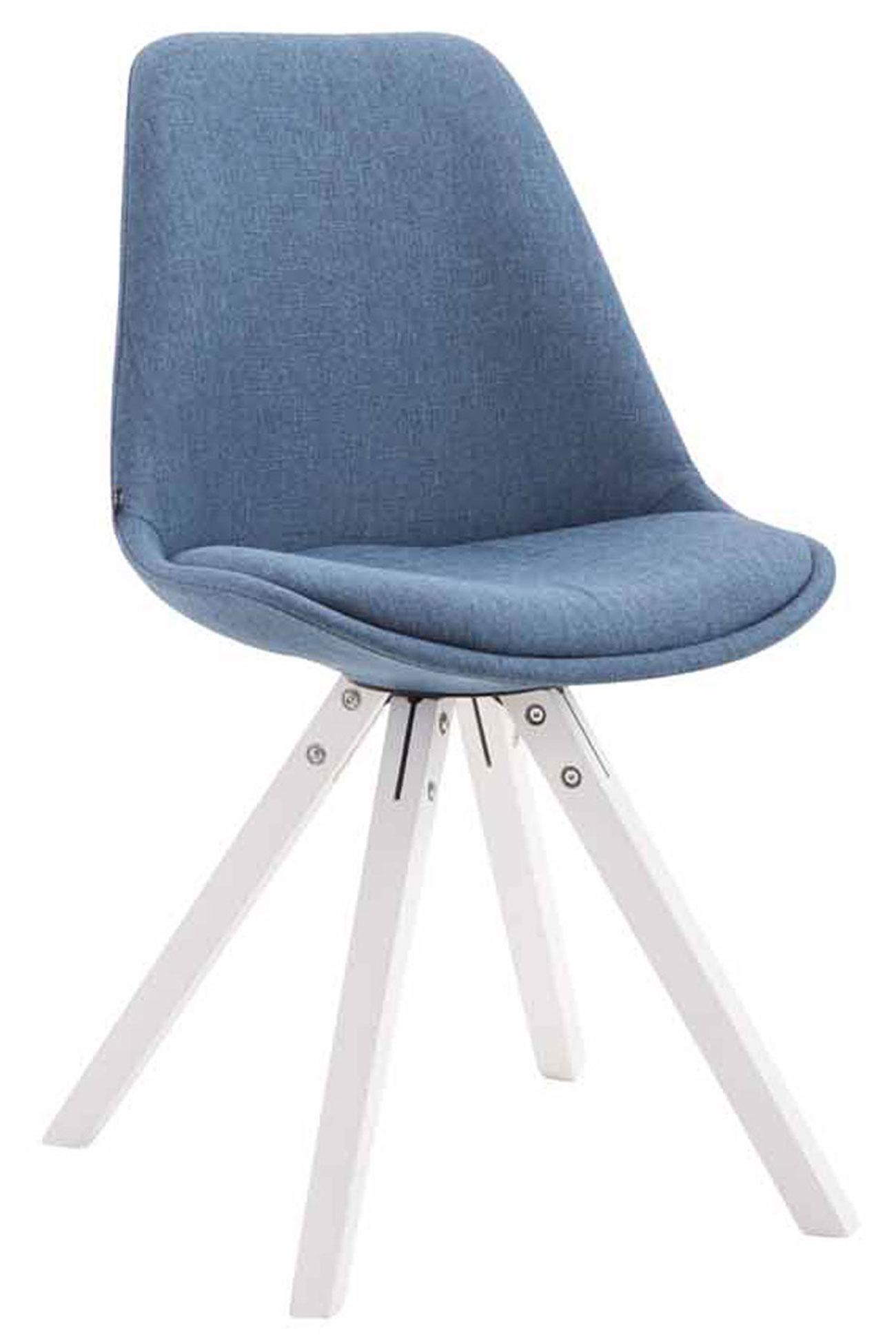 Chaise Toulouse tissu piétement en forme carrée