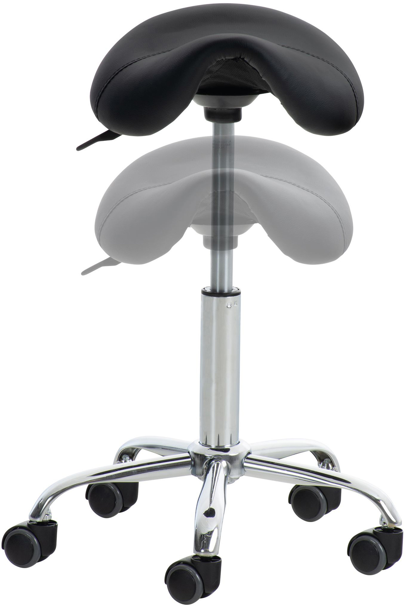 Lot de 2 tabourets de travail Reno en similicuir