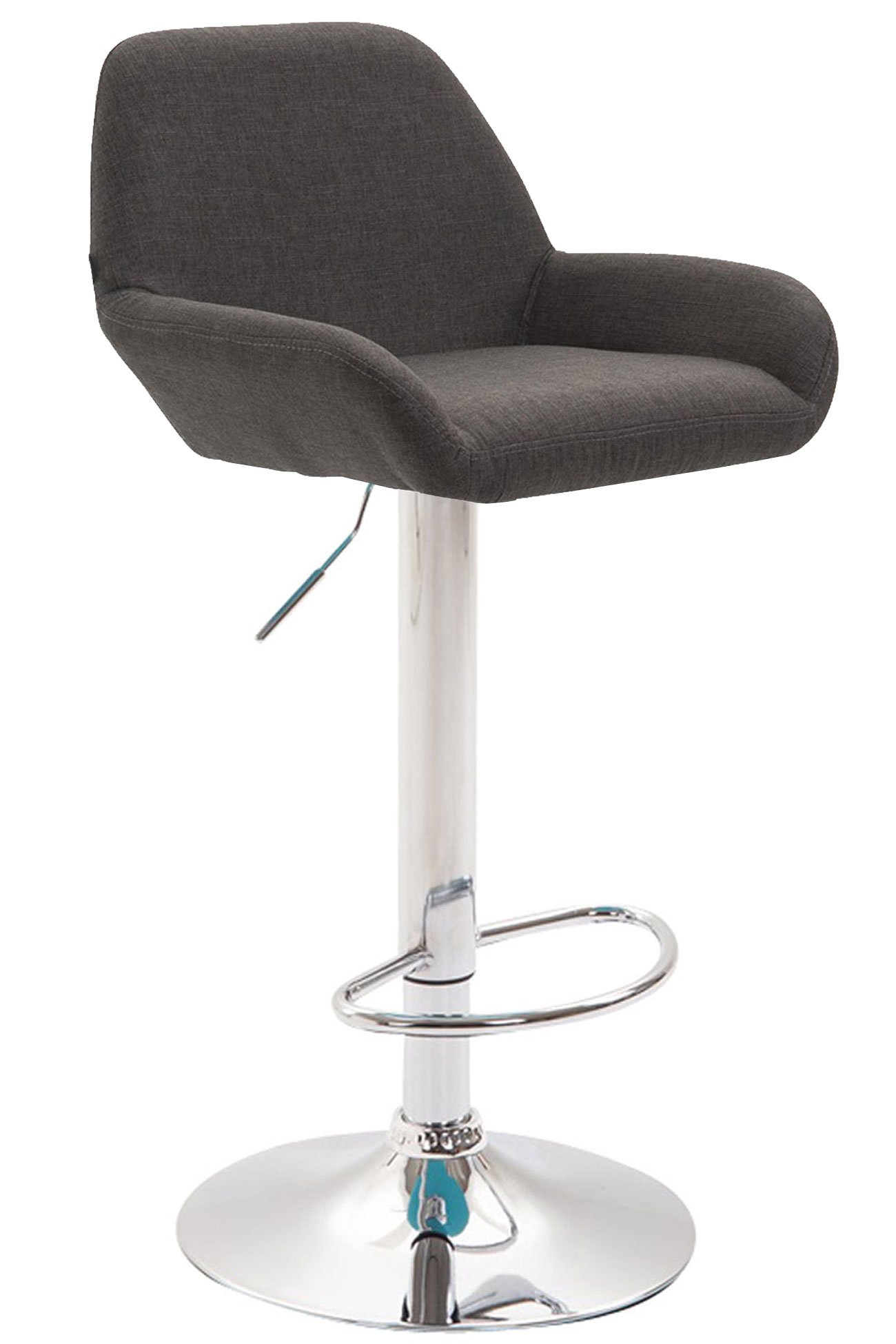 Lot de 2 tabourets de bar Braga en tissu