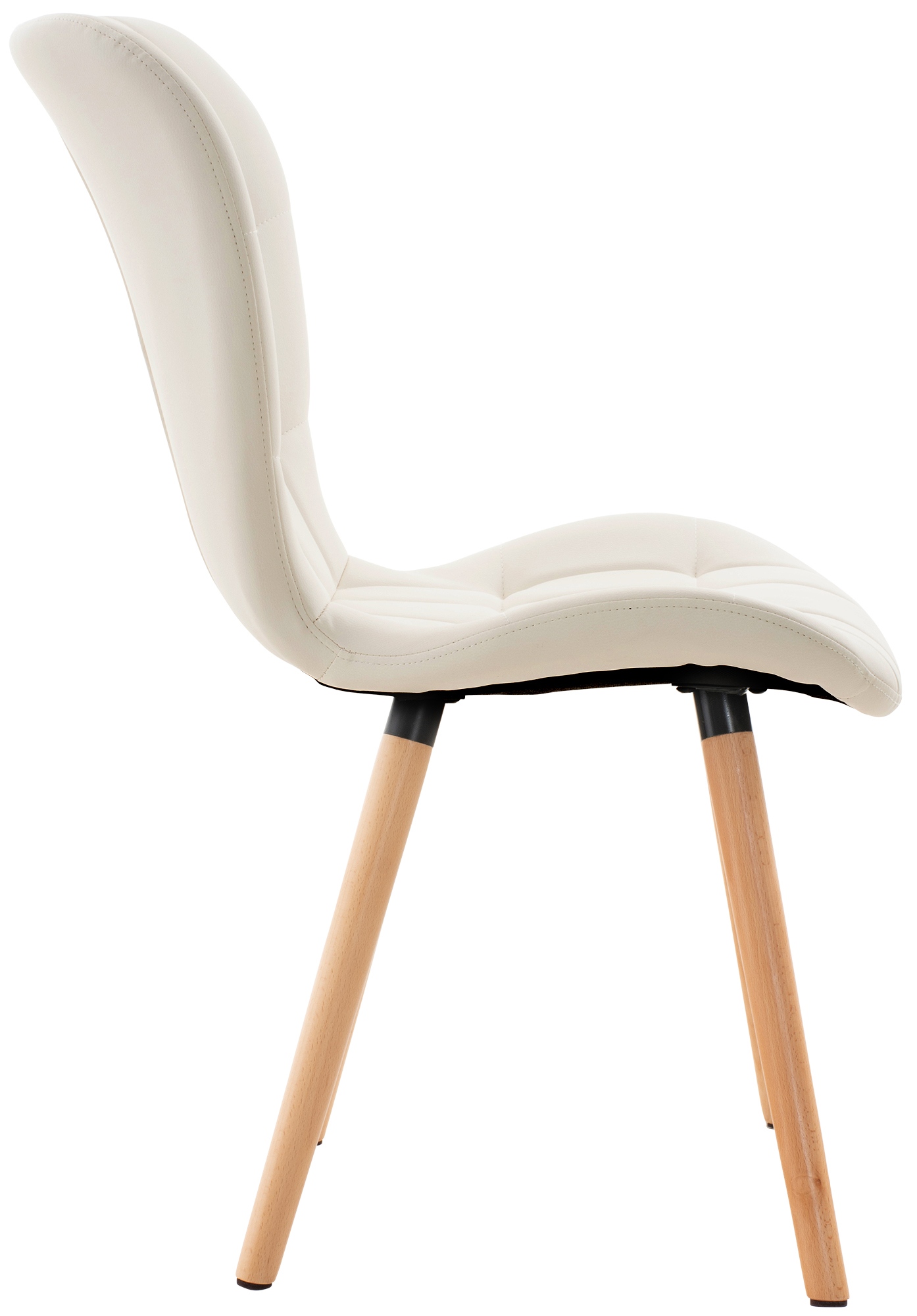 Chaise de salle à manger Elda en similicuir