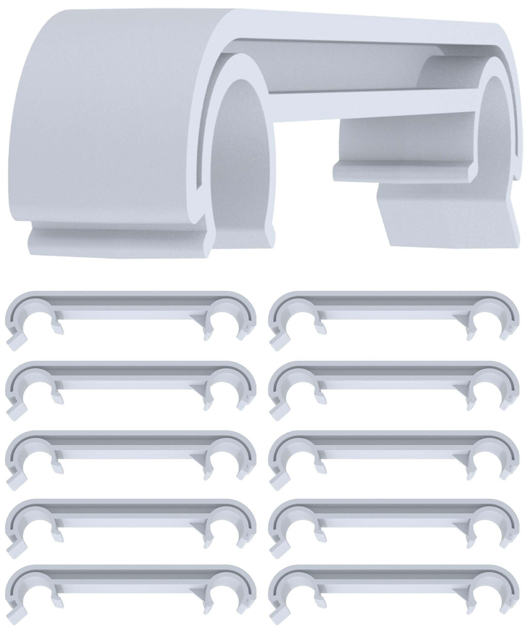 Lot de 10 connecteurs en plastique pour chaises