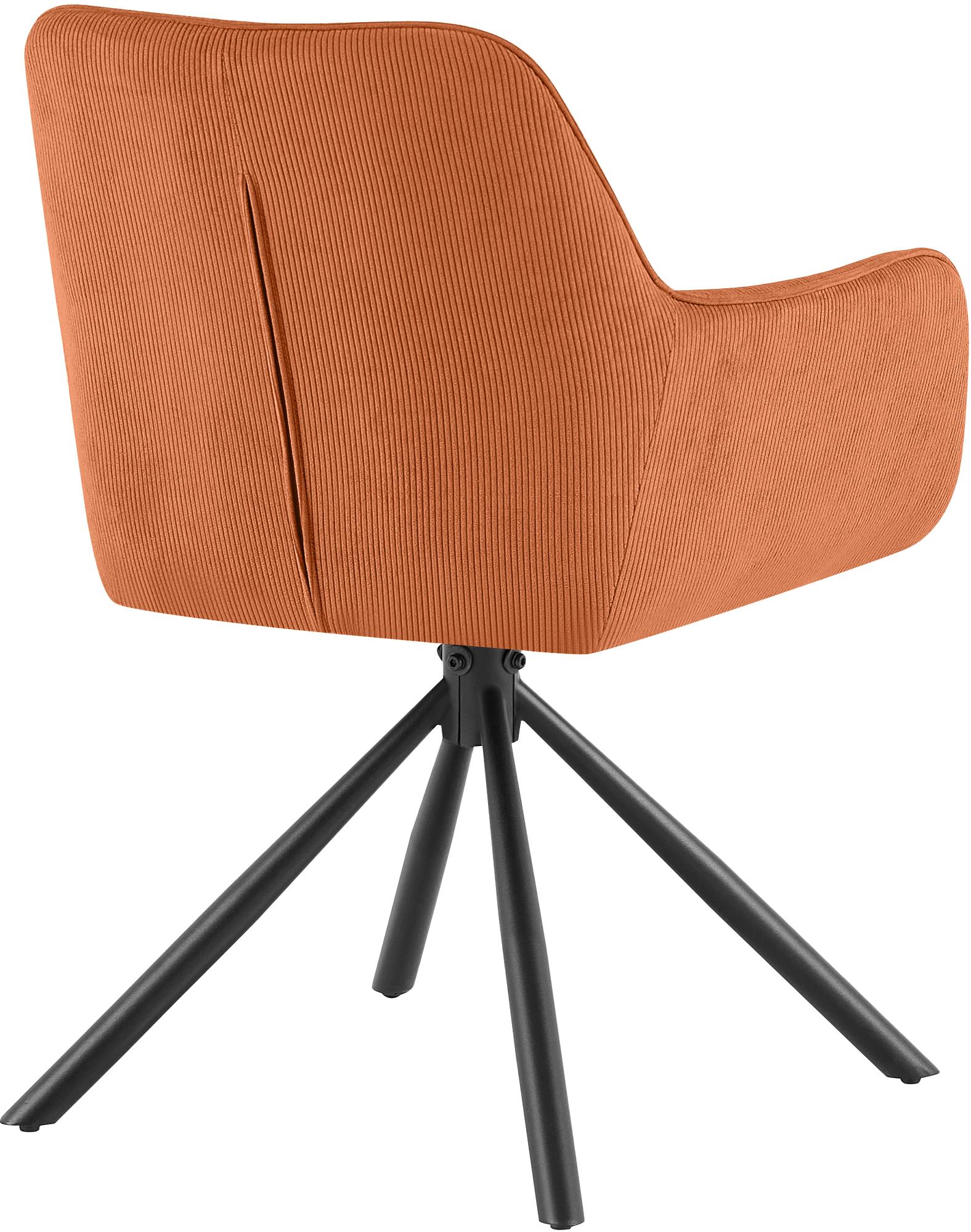 Chaise de salle à manger Tipton en velours côtelé