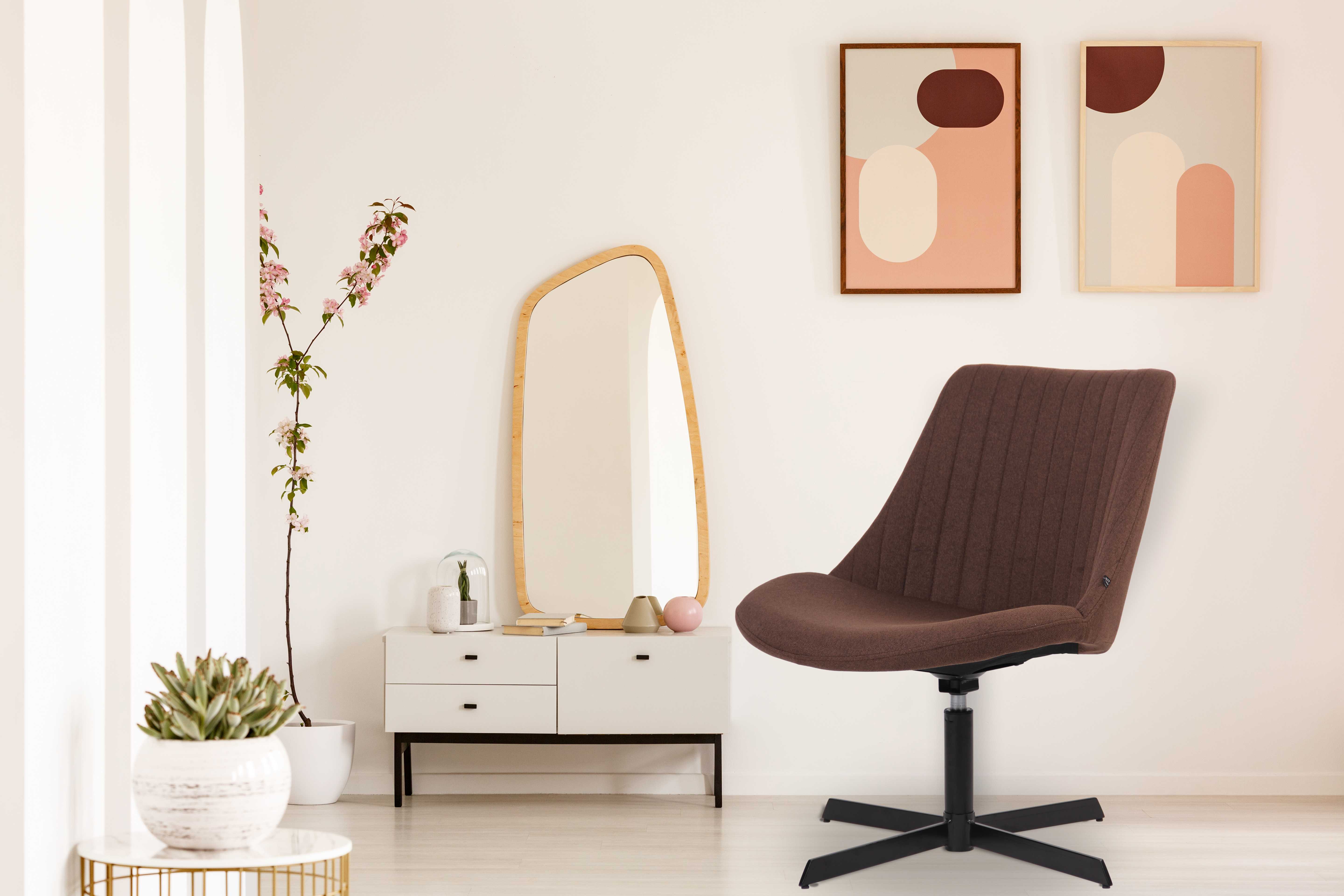 Chaise lounge Granby en Tissu avec Pied en métal