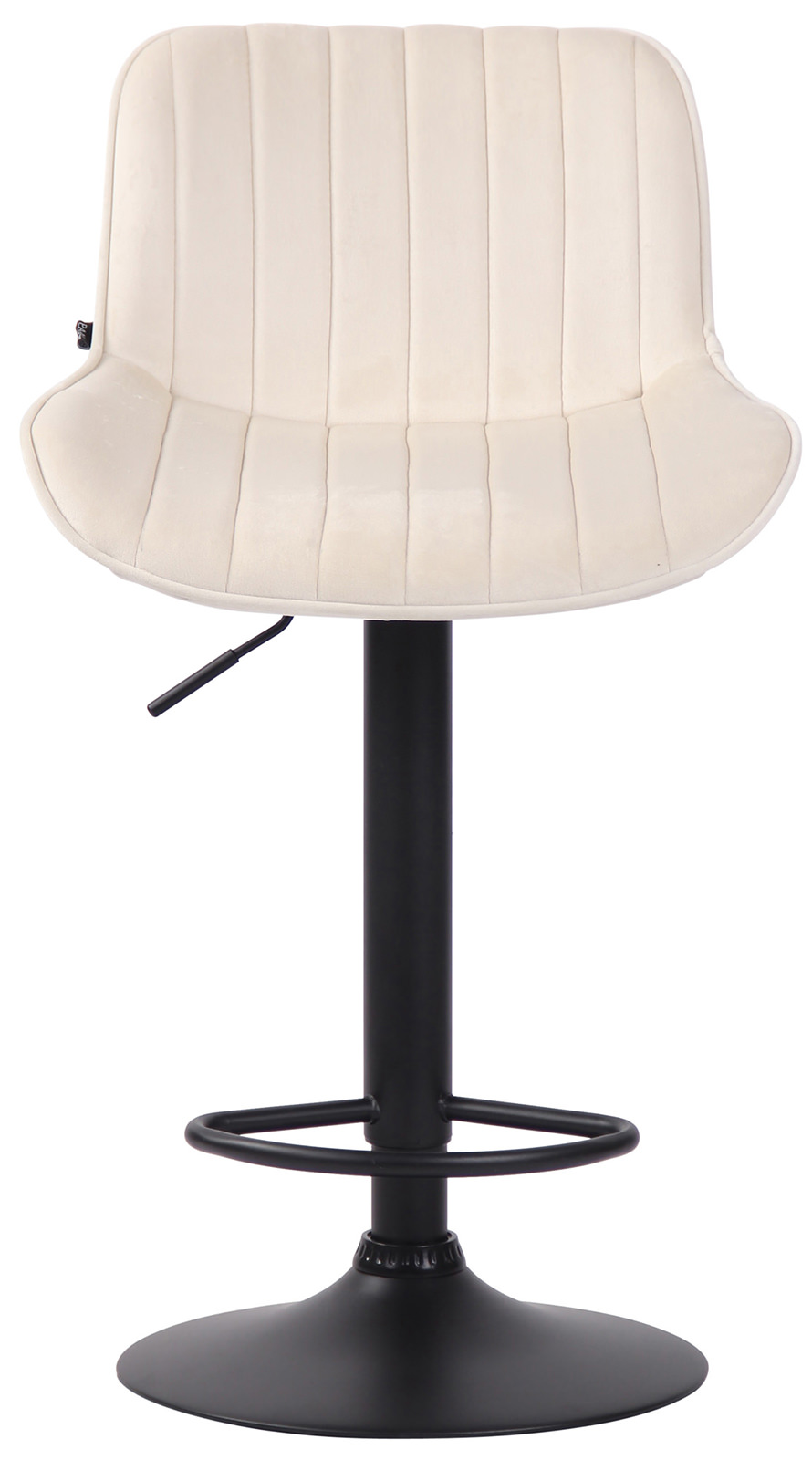 Lot de 2 Tabourets de bar Lentini en Velours Pied trompette en Métal