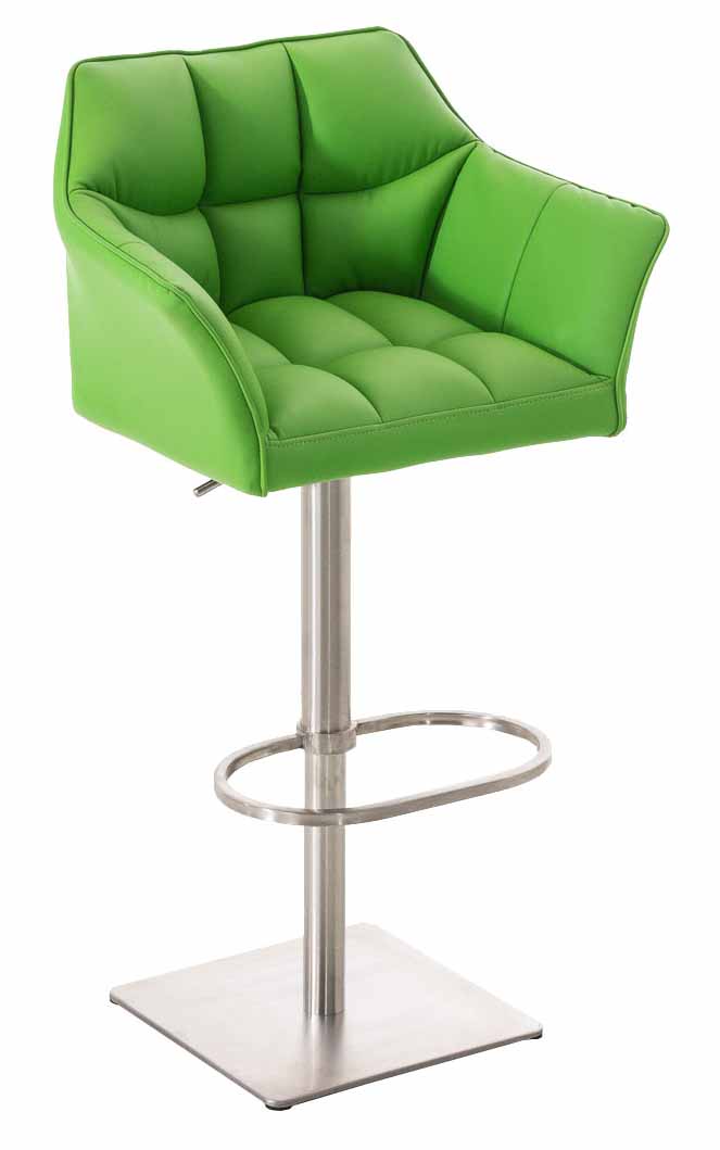 Lot de 2 tabourets de bar Damaso en similicuir