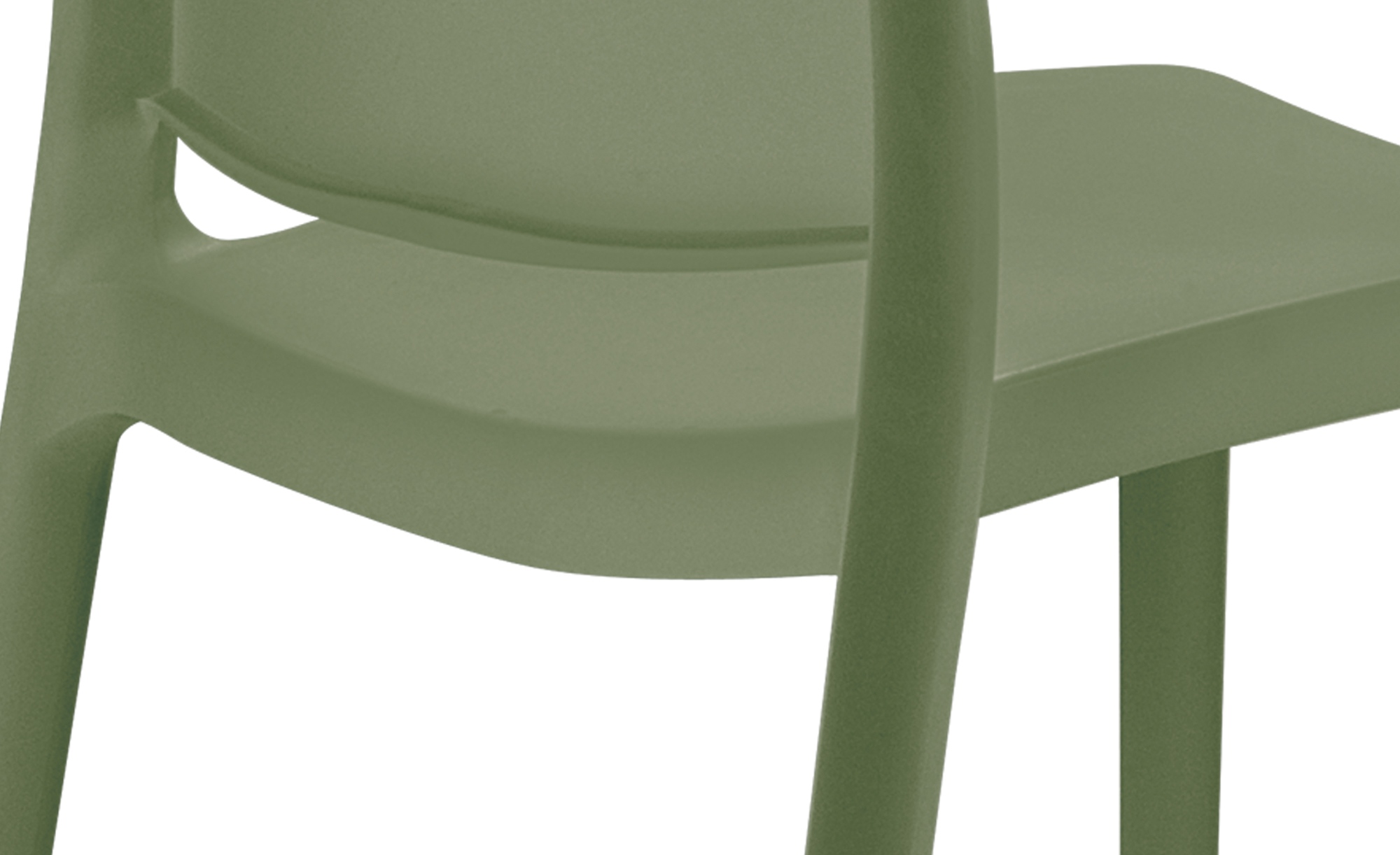Lot de 2 chaises de jardin empilables Maya en plastique