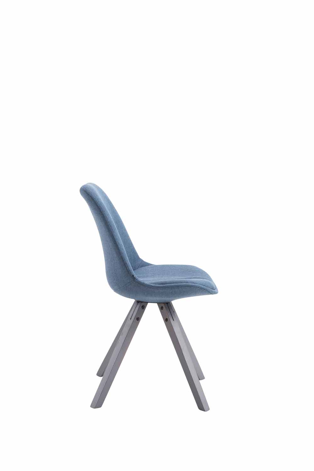 Chaise Toulouse tissu piétement en forme carrée