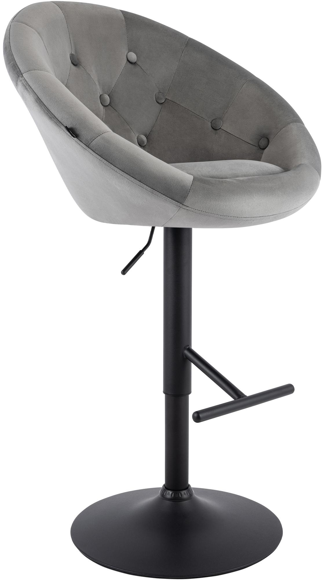 Tabouret de bar London en velours