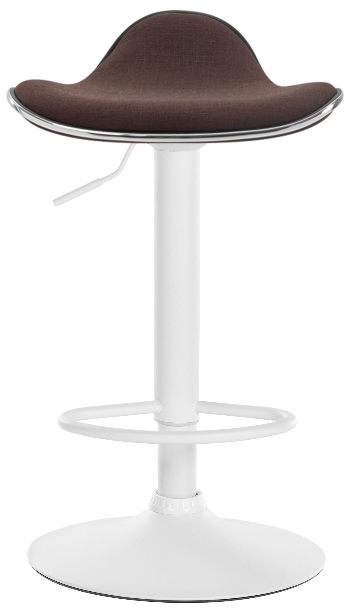Tabouret de bar Shanghai tissu avec pied en métal