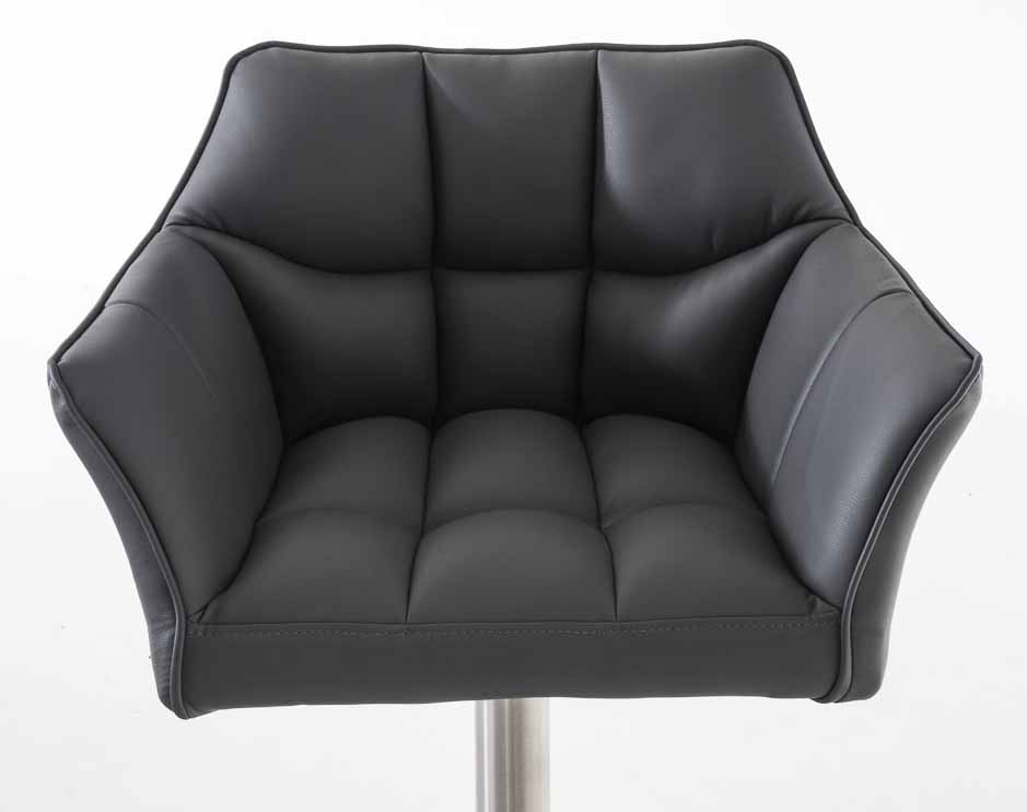 Lot de 2 tabourets de bar Damaso en similicuir