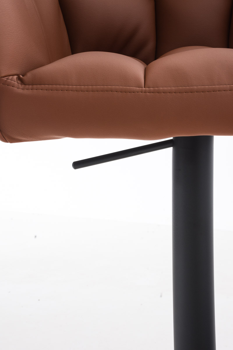 Lot de 2 tabourets de bar Damaso en similicuir