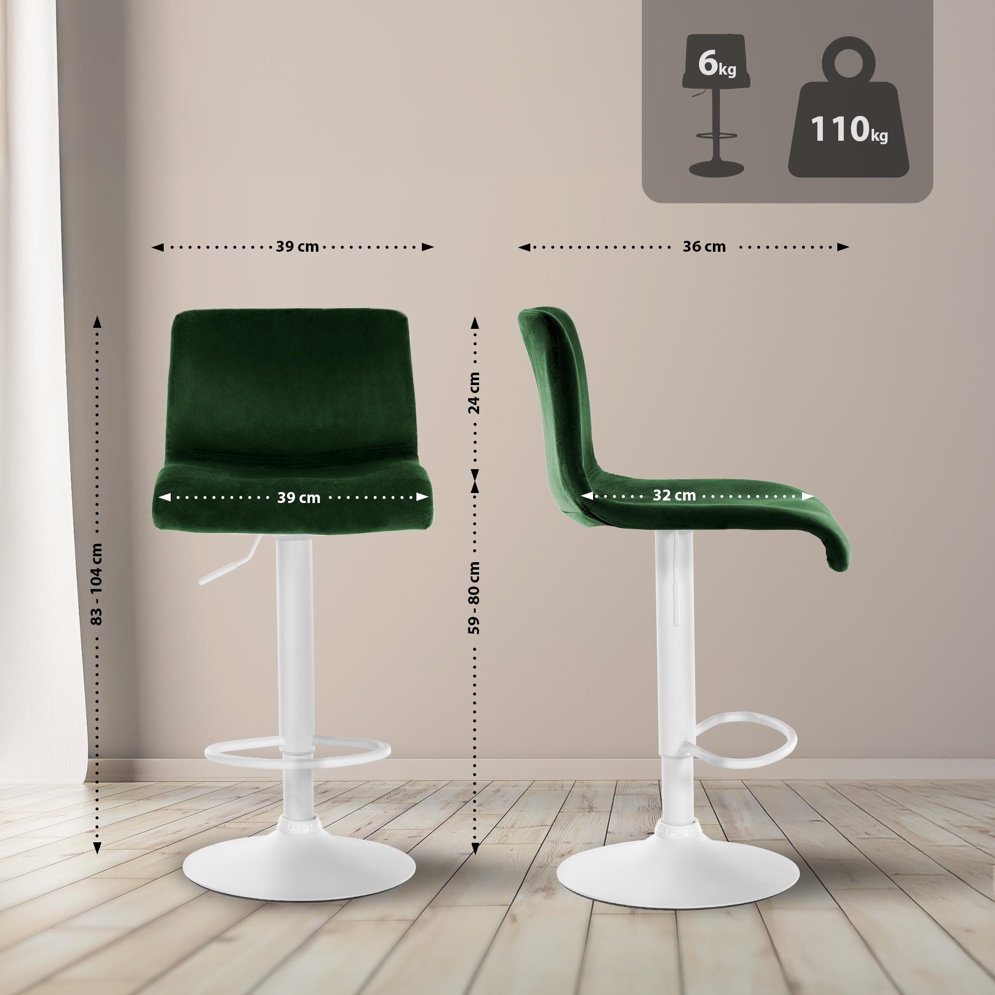 Tabouret de Bar Hover Velours