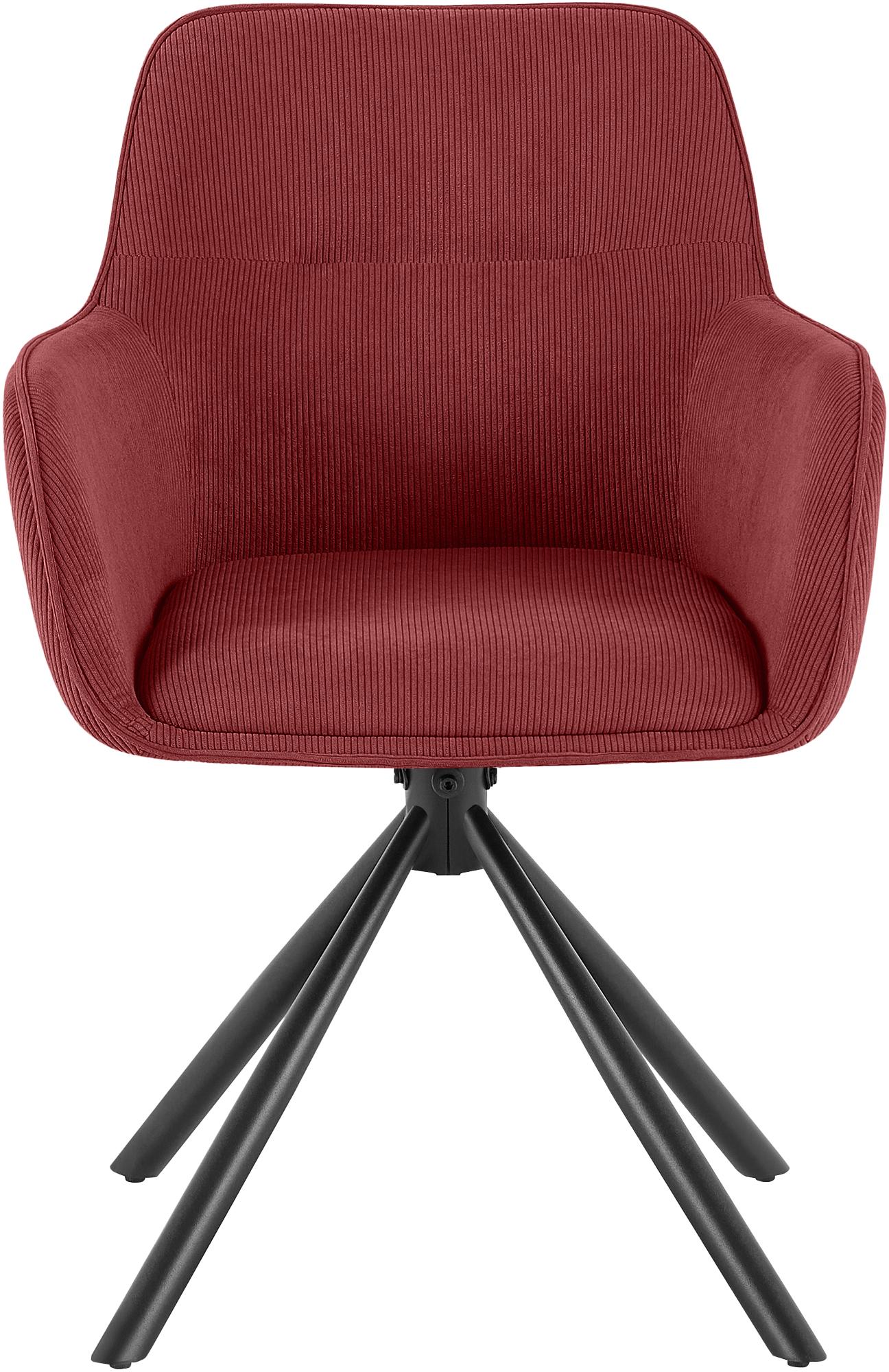Chaise de salle à manger Tipton en velours côtelé