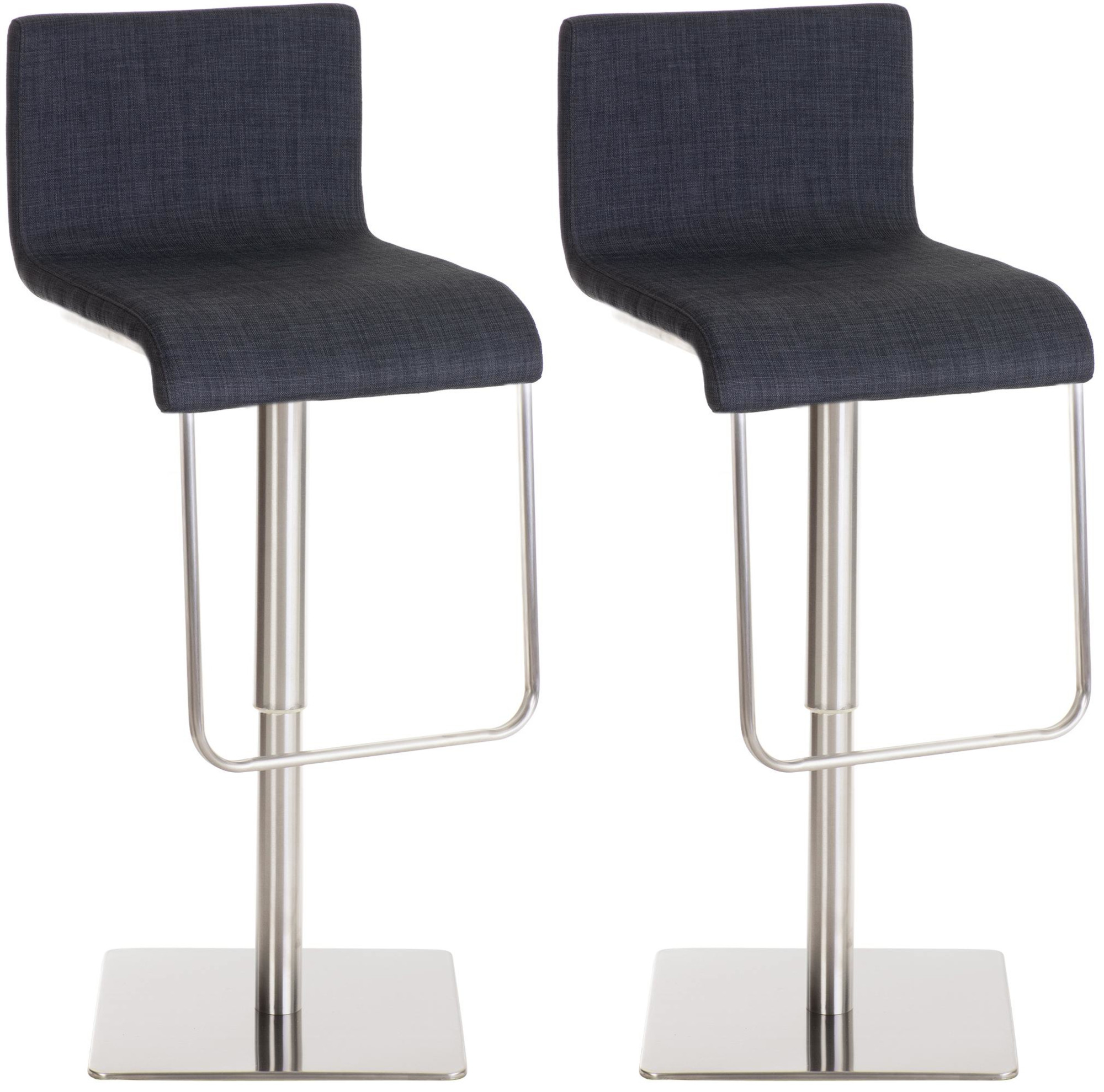 Lot de 2 tabourets de bar Limon en tissu