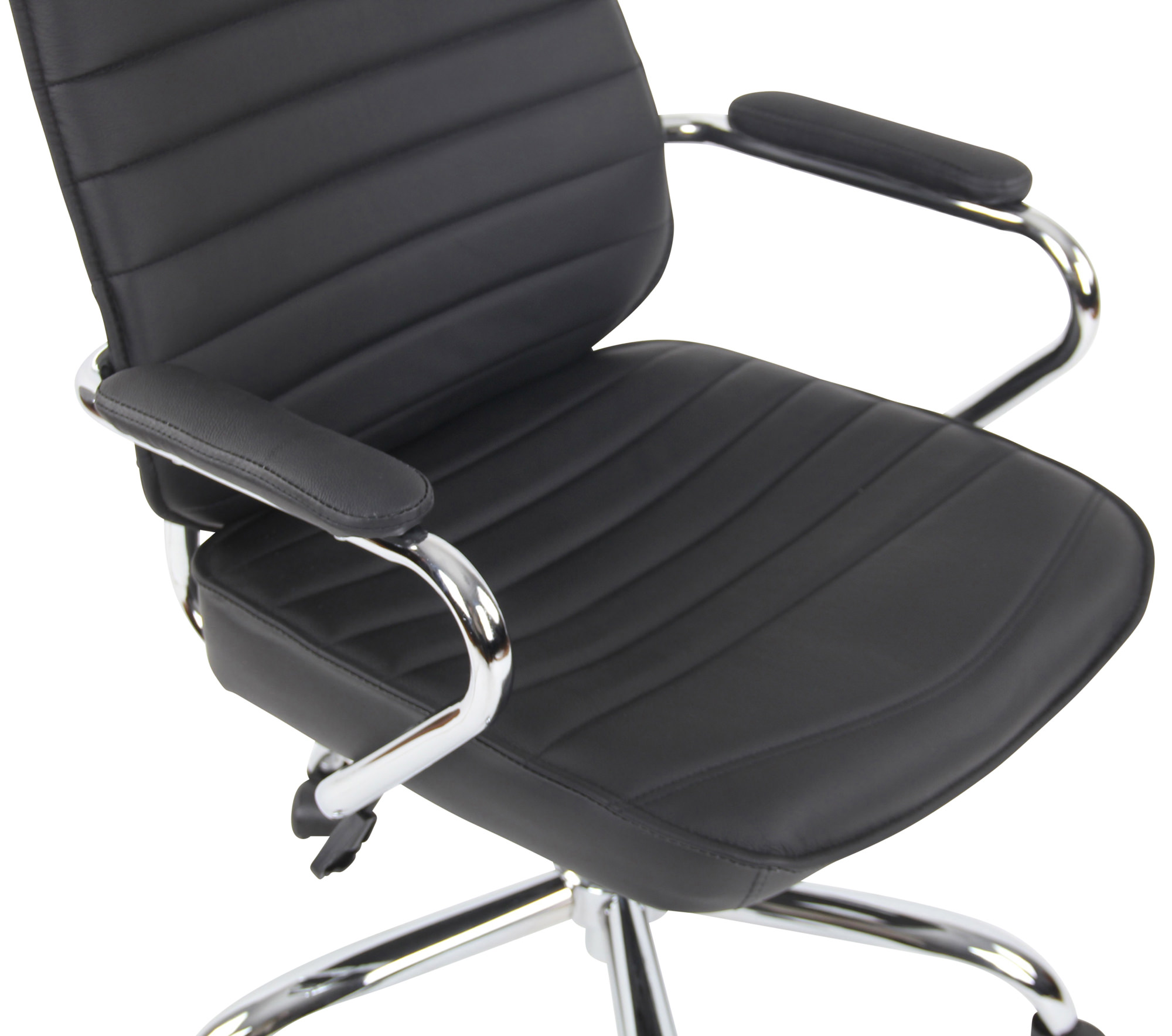 Fauteuil de bureau  Rako en véritable cuir ajustable et pivotant