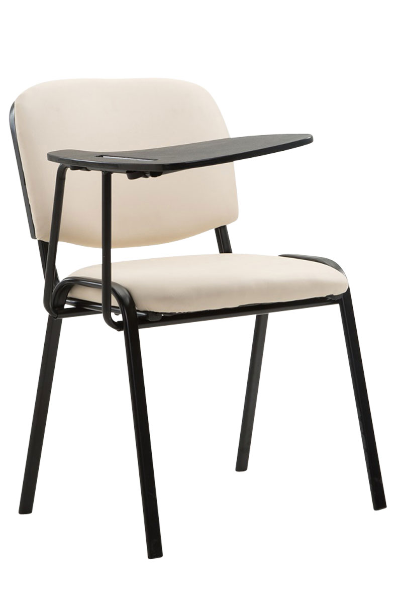 Chaise Ken en similicuir avec tablette rabattable
