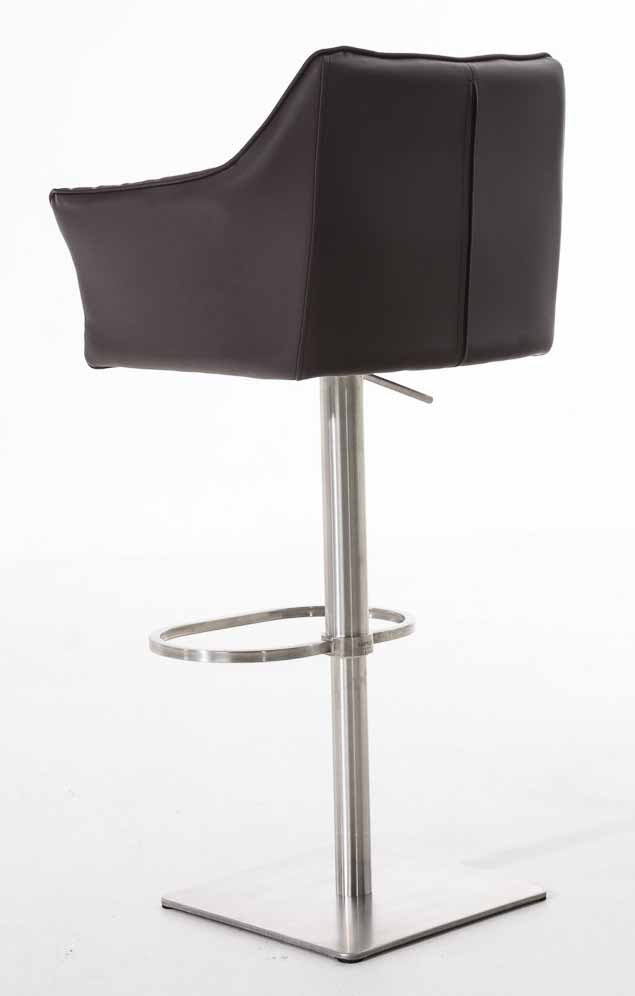 Lot de 2 tabourets de bar Damaso en similicuir