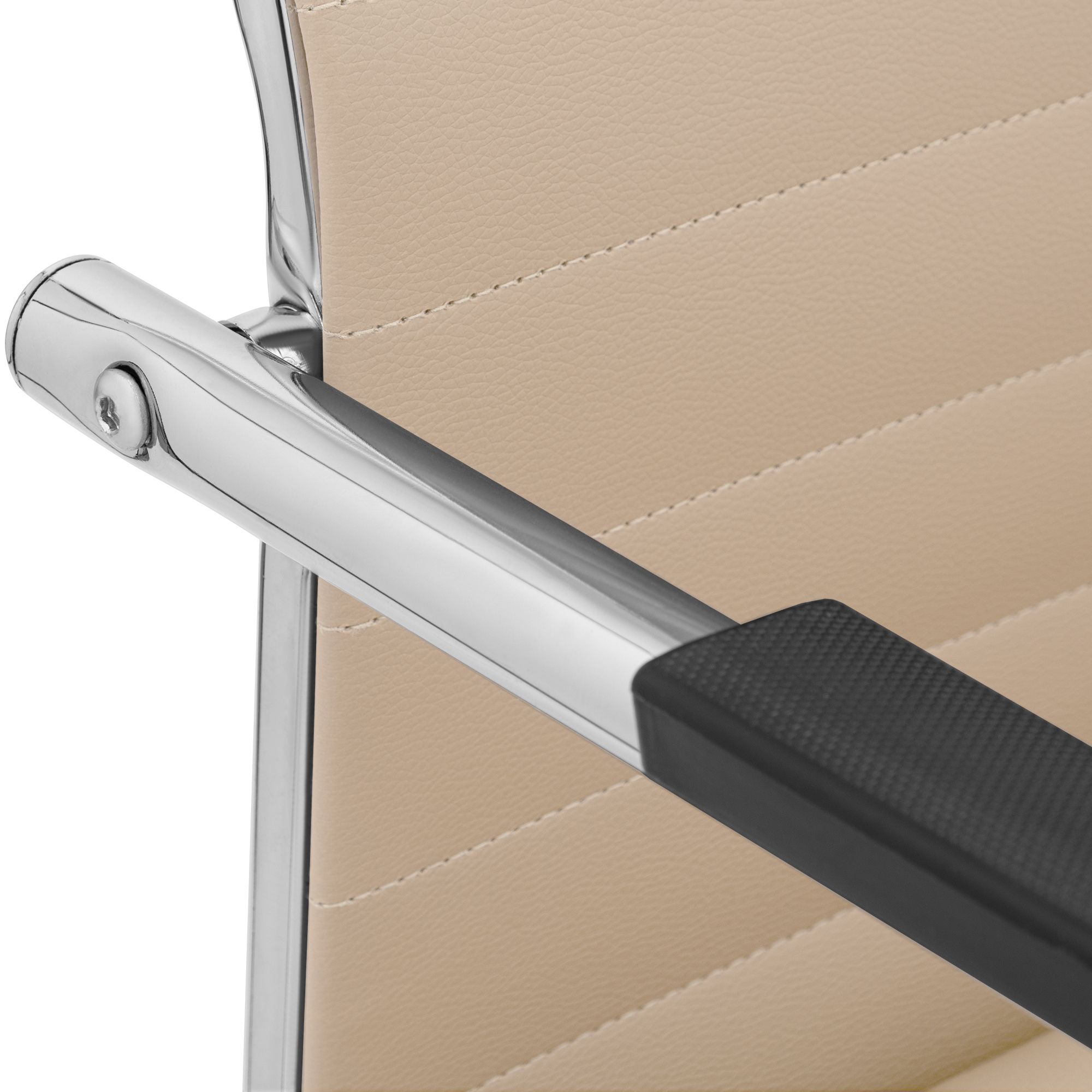 Chaise cantilever Hakon aspect cuir