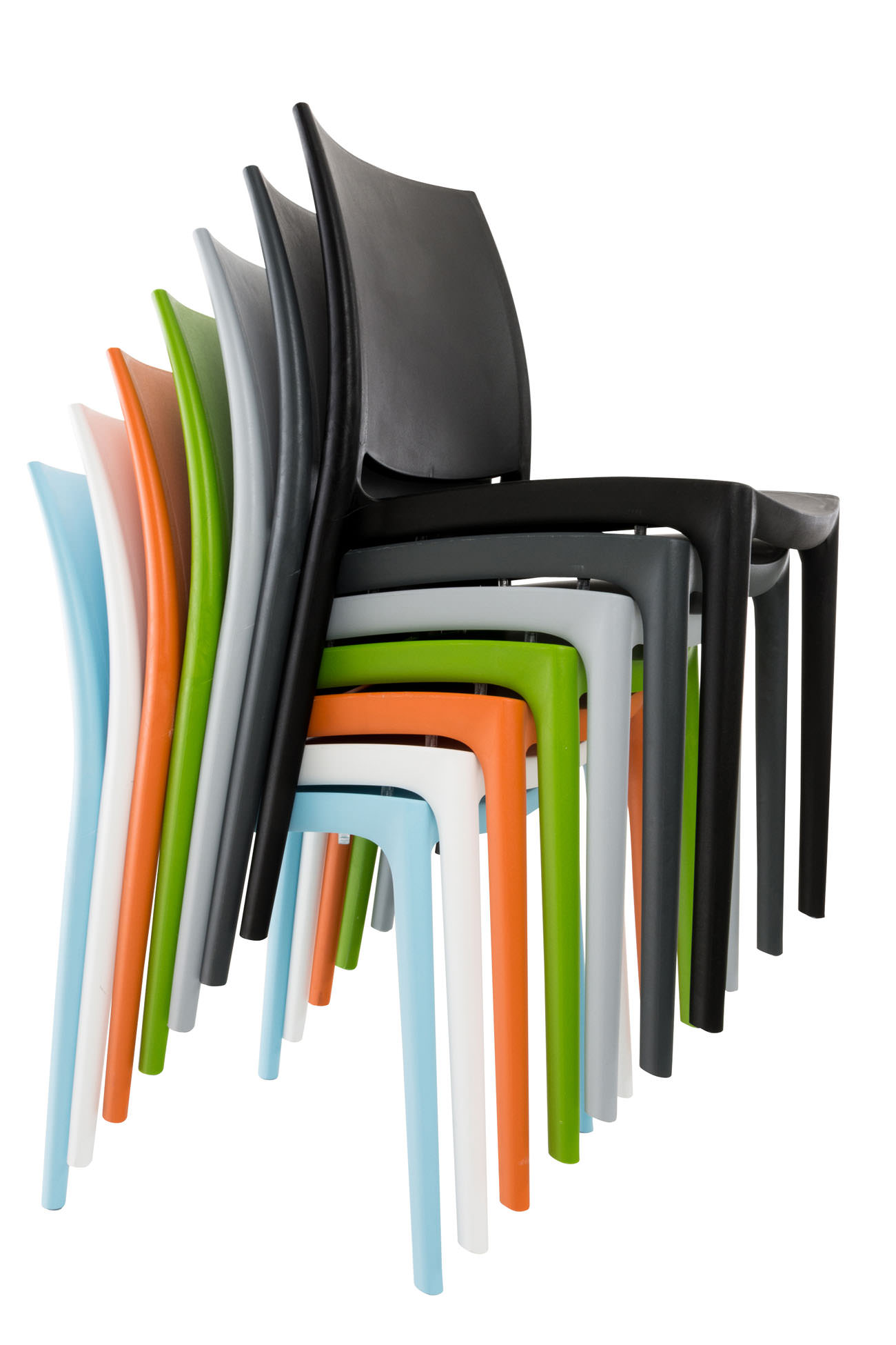 Chaise de jardin empilable Maya en plastique