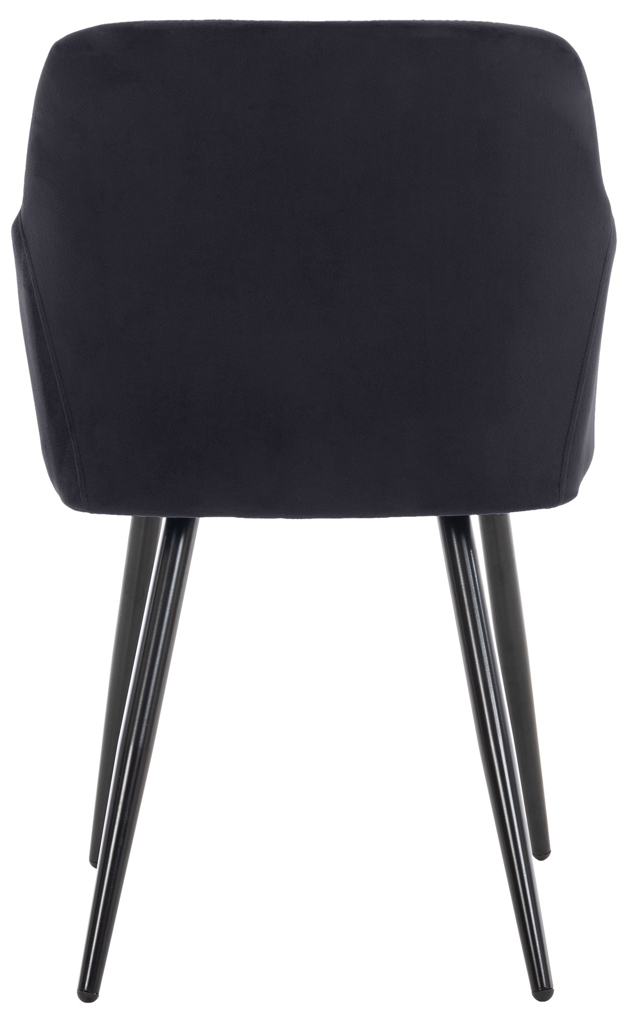 Lot de 4 chaises de salle à manger Shila avec Piètement en Métal noir