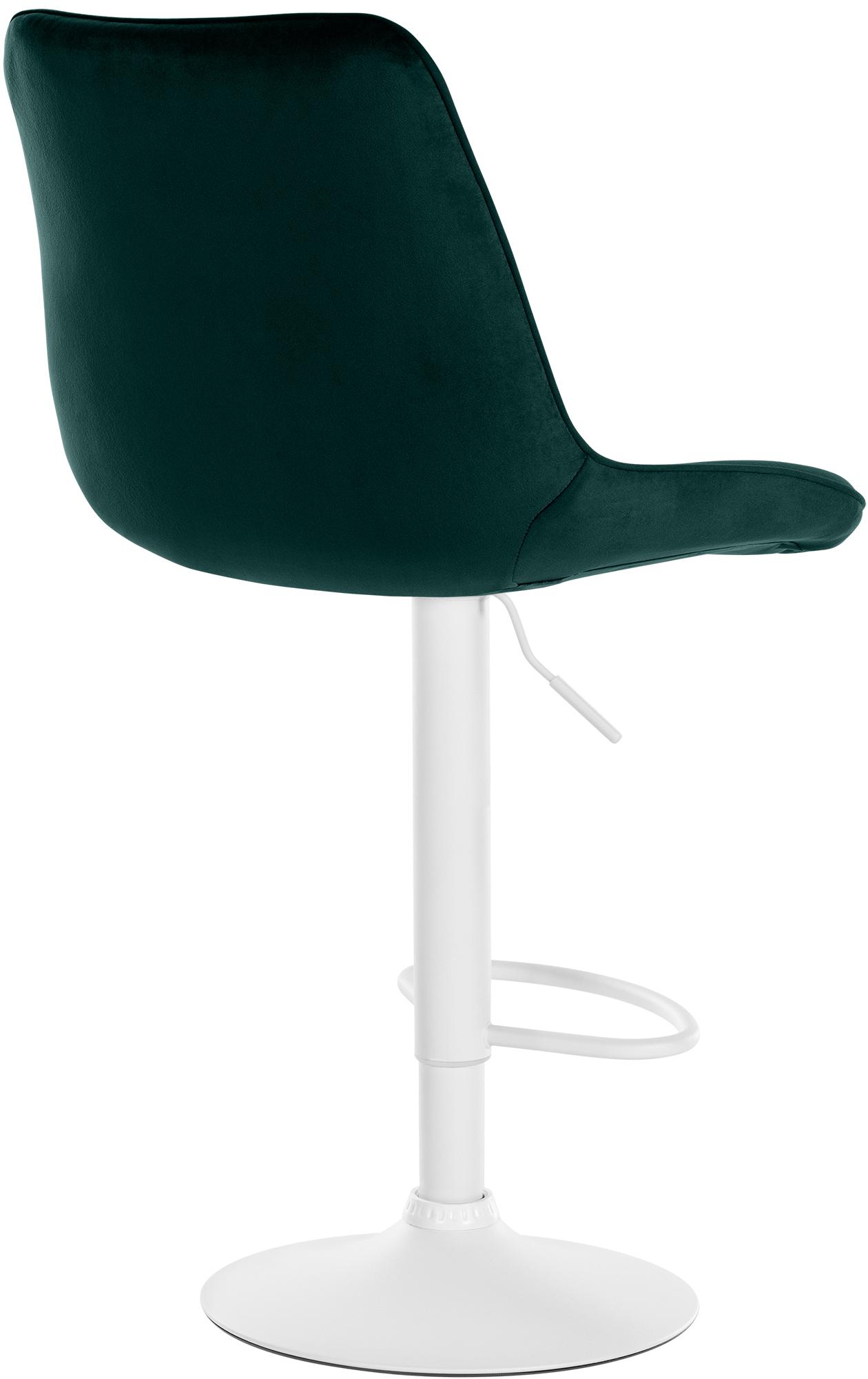 Lot de 2 tabourets de bar Toni velours