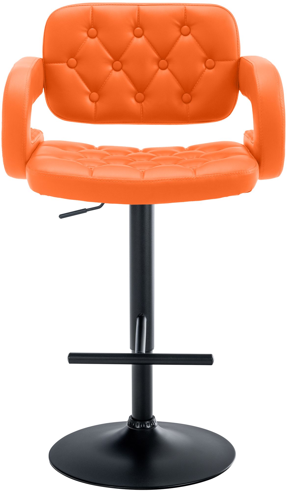 Tabouret de bar Dublin similicuir avec pied en métal