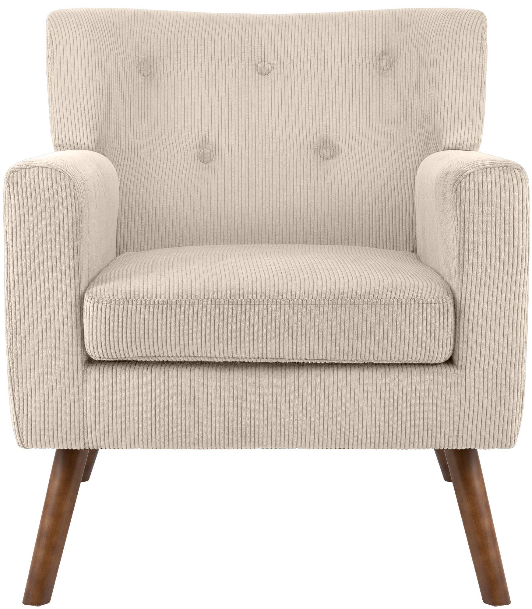 Fauteuil Kioni en velours cotele