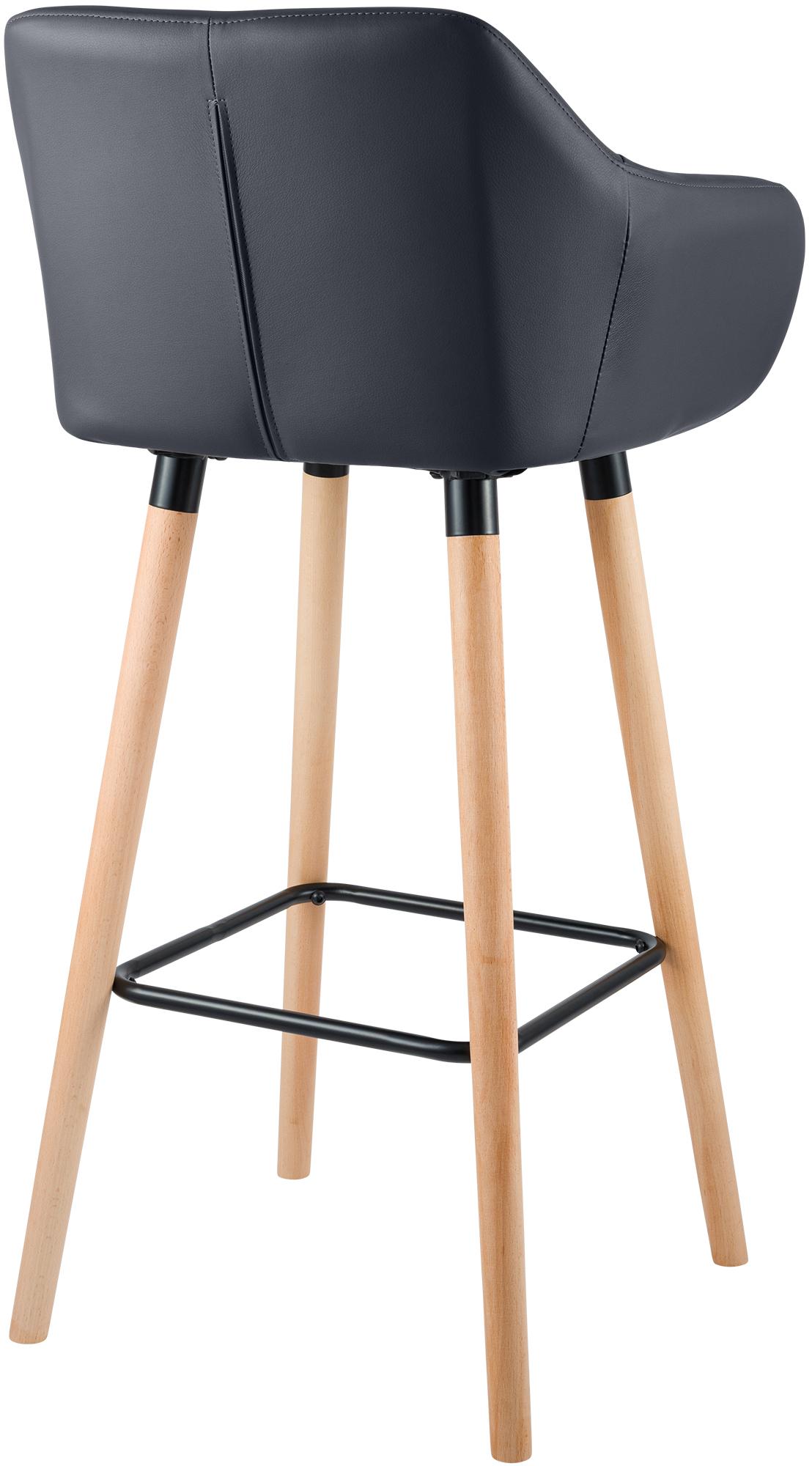 Ensemble de 2 tabourets de bar Grant en simili cuir