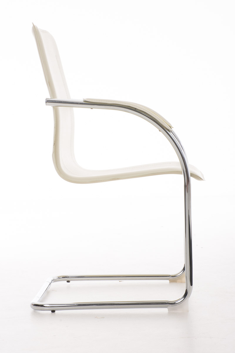 Chaise de visiteur Melina en similicuir