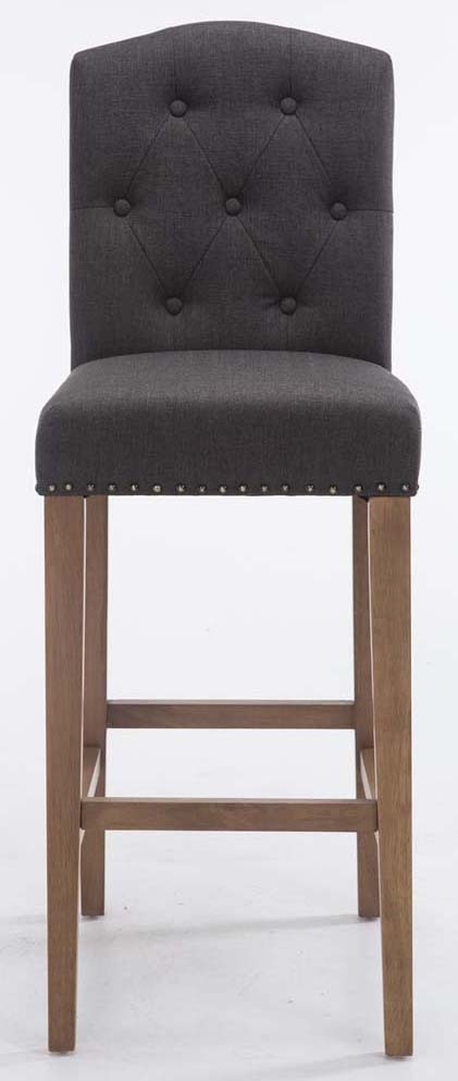 Lot de 2 Tabourets de Bar Louise Tissu