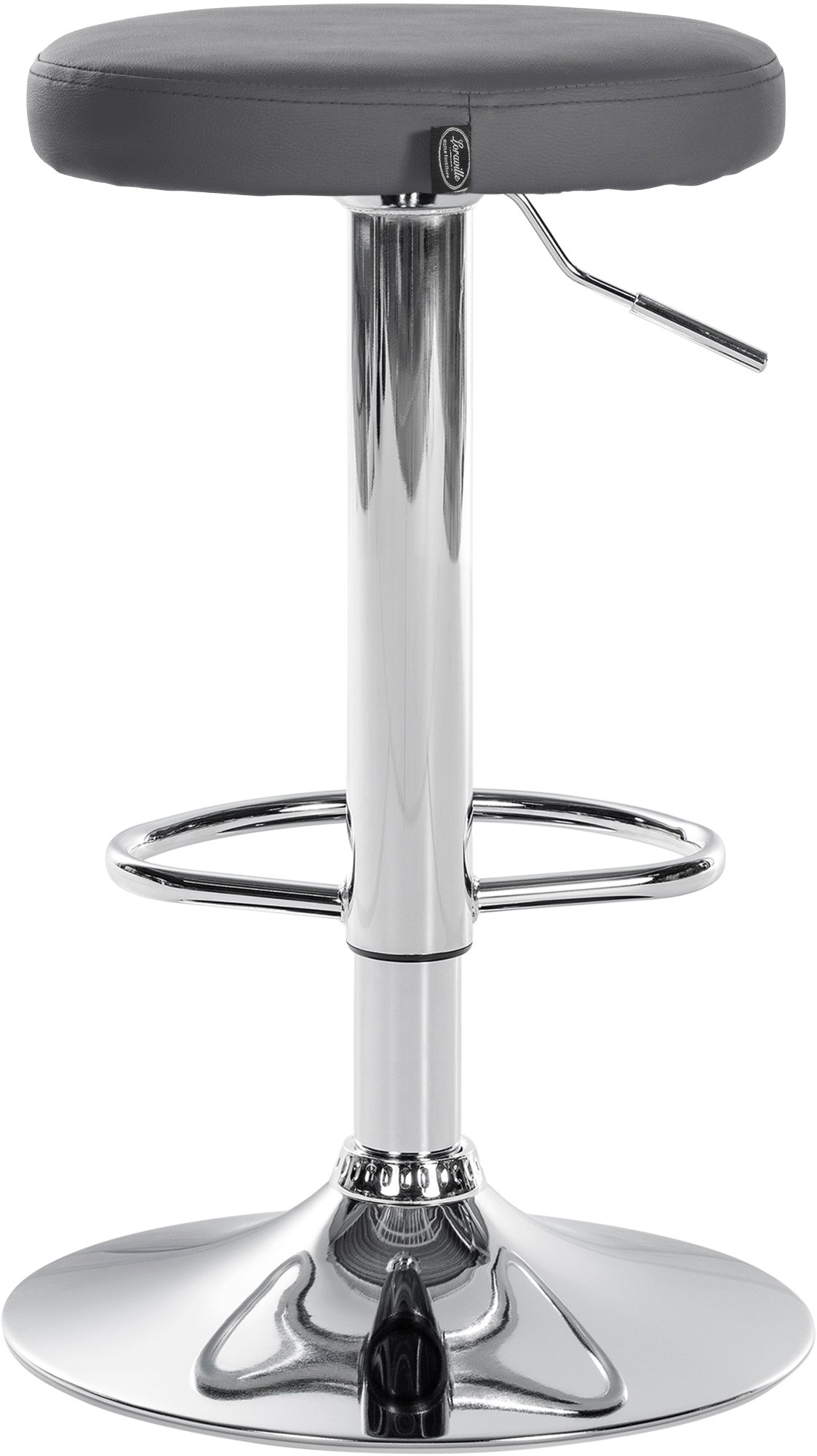 Lot de 2 tabourets de bar Ponte en similicuir