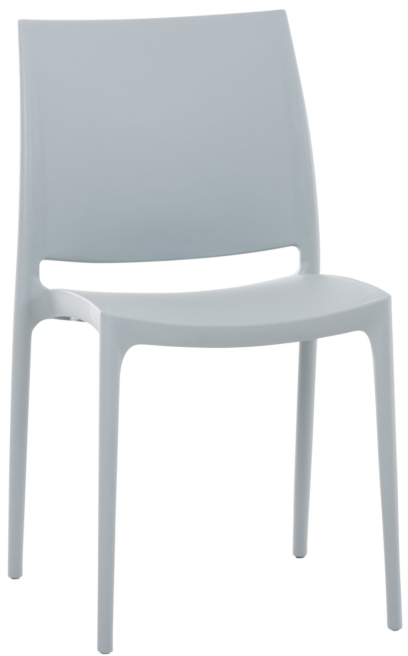 Lot de 2 chaises de jardin empilables Maya en plastique