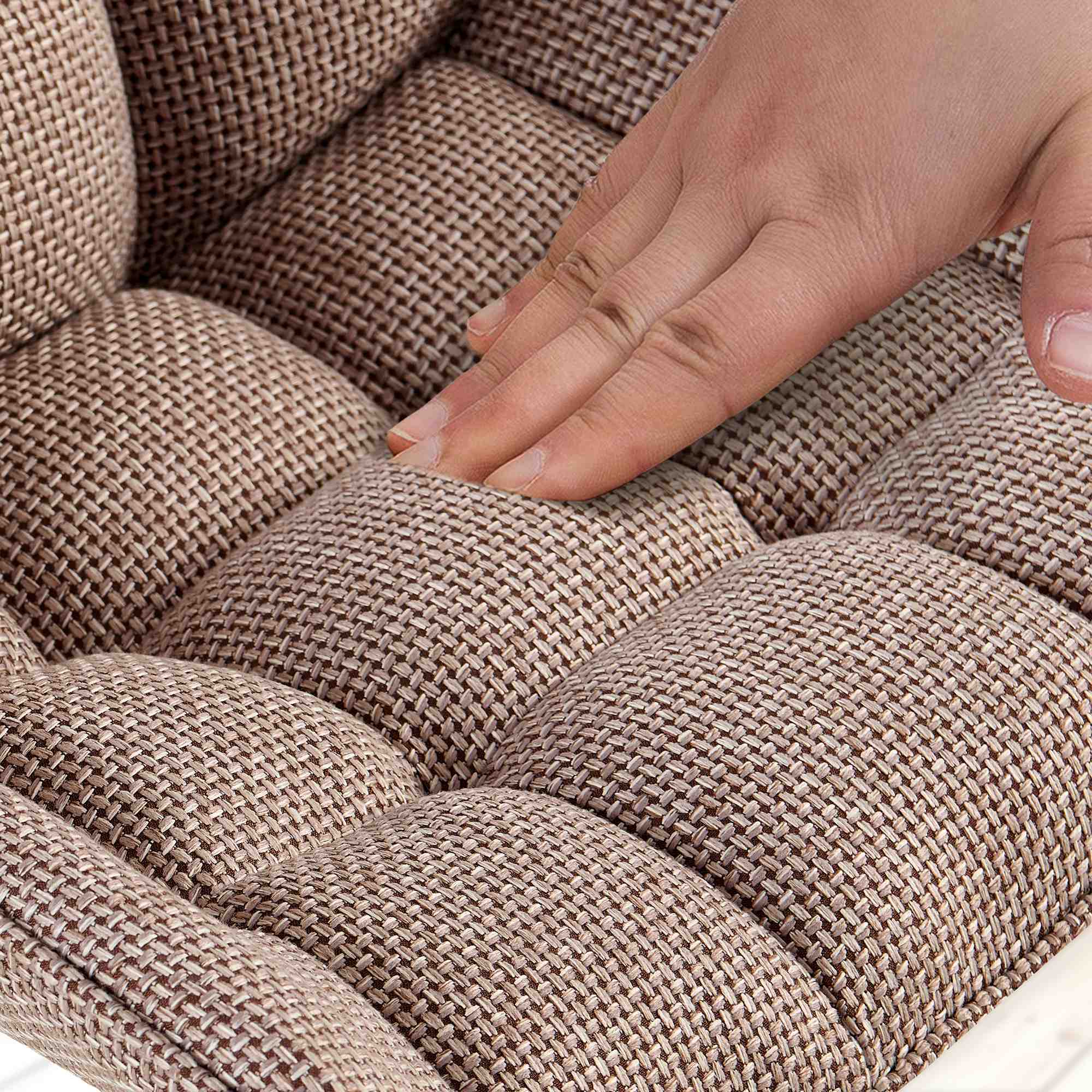 4 x Chaise Saranda en Tissu avec matellassage élégant