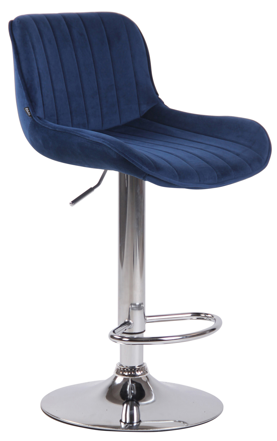 Lot de 2 Tabourets de bar Lentini en Velours Pied trompette en Métal